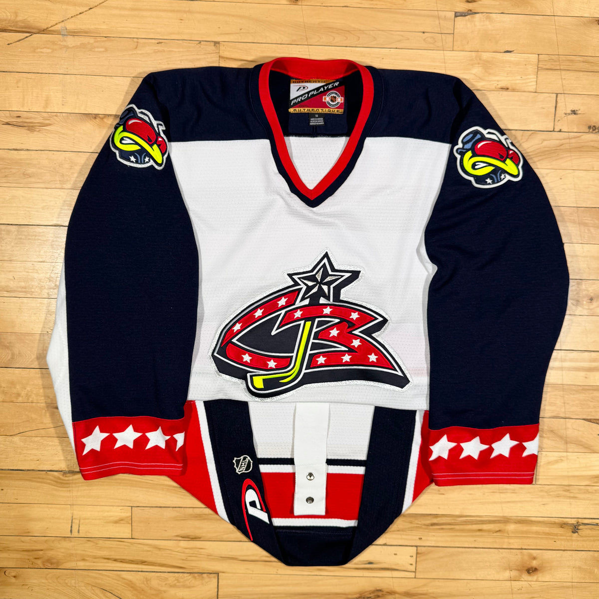 Columbus Blue Jackets Vintage Pro Players Authentic NHL Jersey Size 52 Large