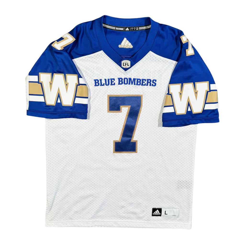 Weston Dressler Winnipeg Blue Bombers Adidas CFL Jersey Size Large