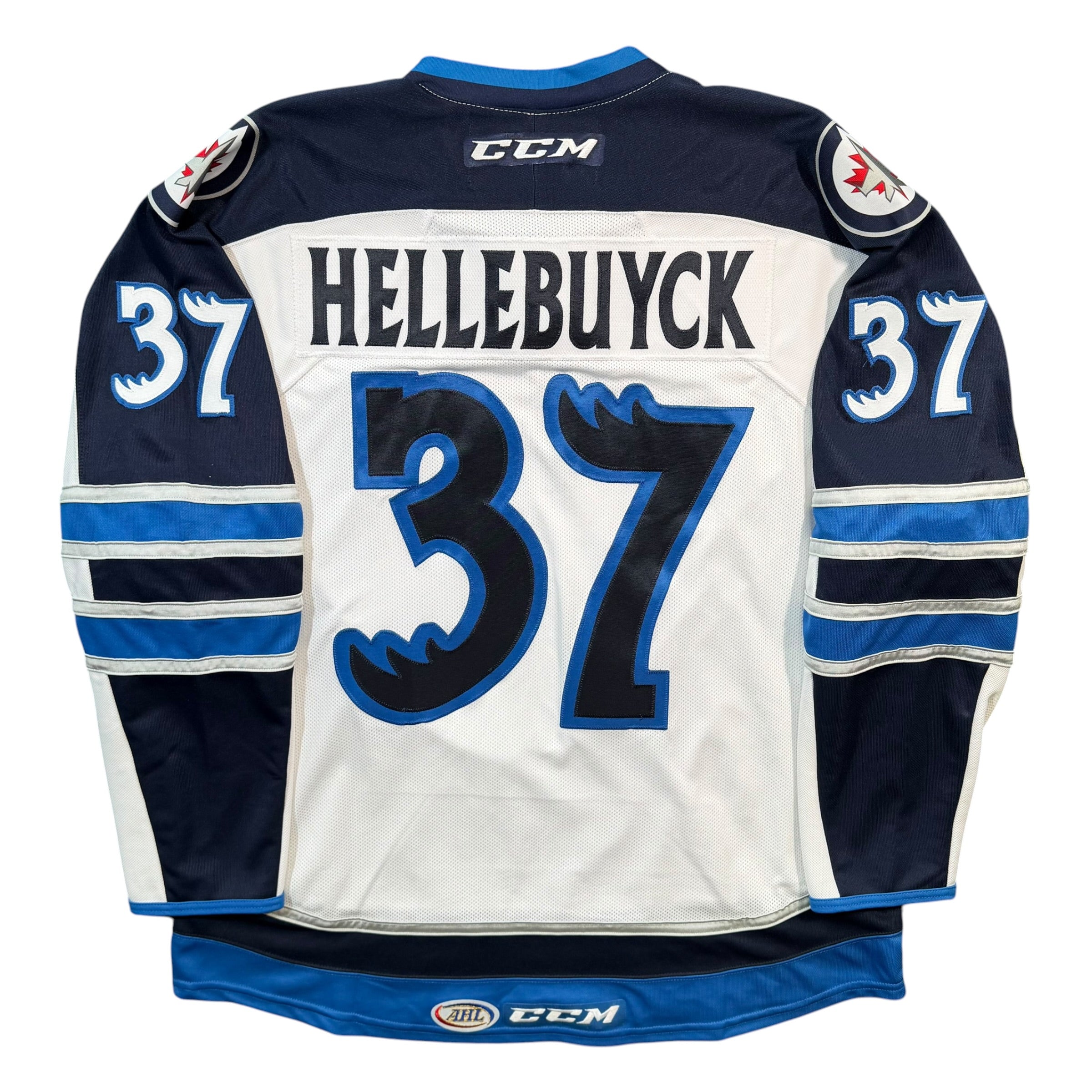 Connor Hellebuyck Manitoba Moose CCM AHL Hockey Jersey - XL