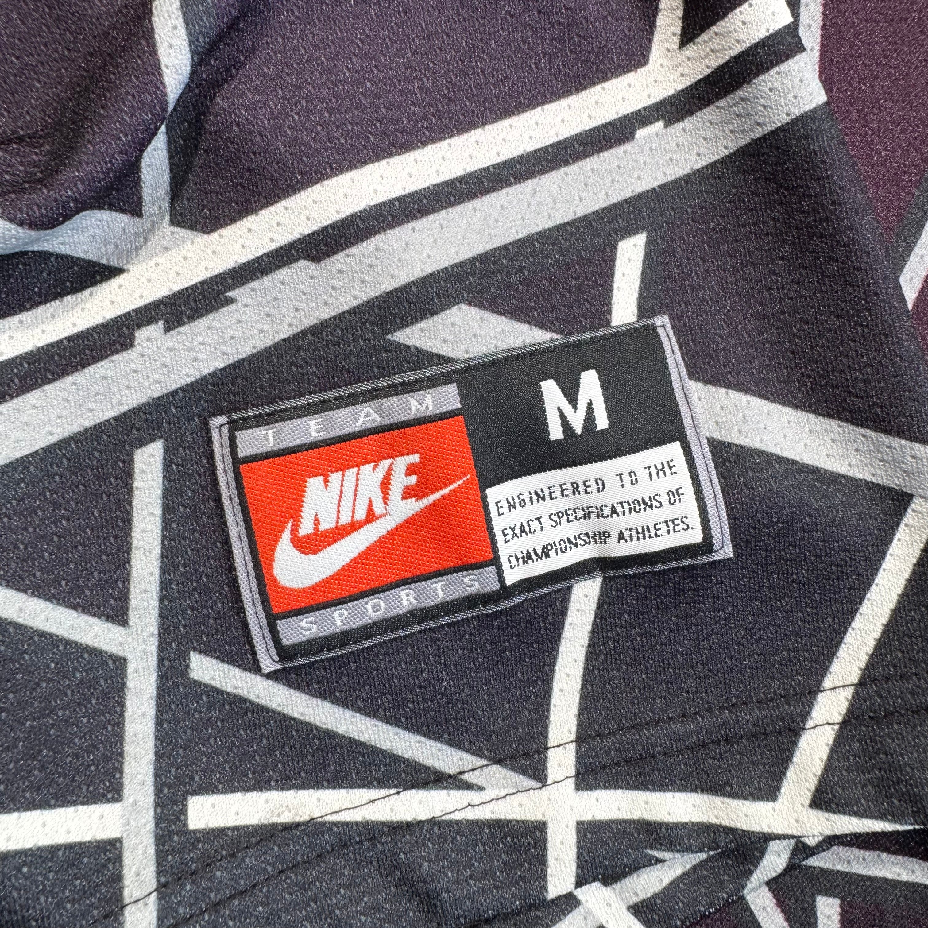 Anaheim Ducks Vintage Nike AOP Hockey NHL Jersey Size Medium RARE