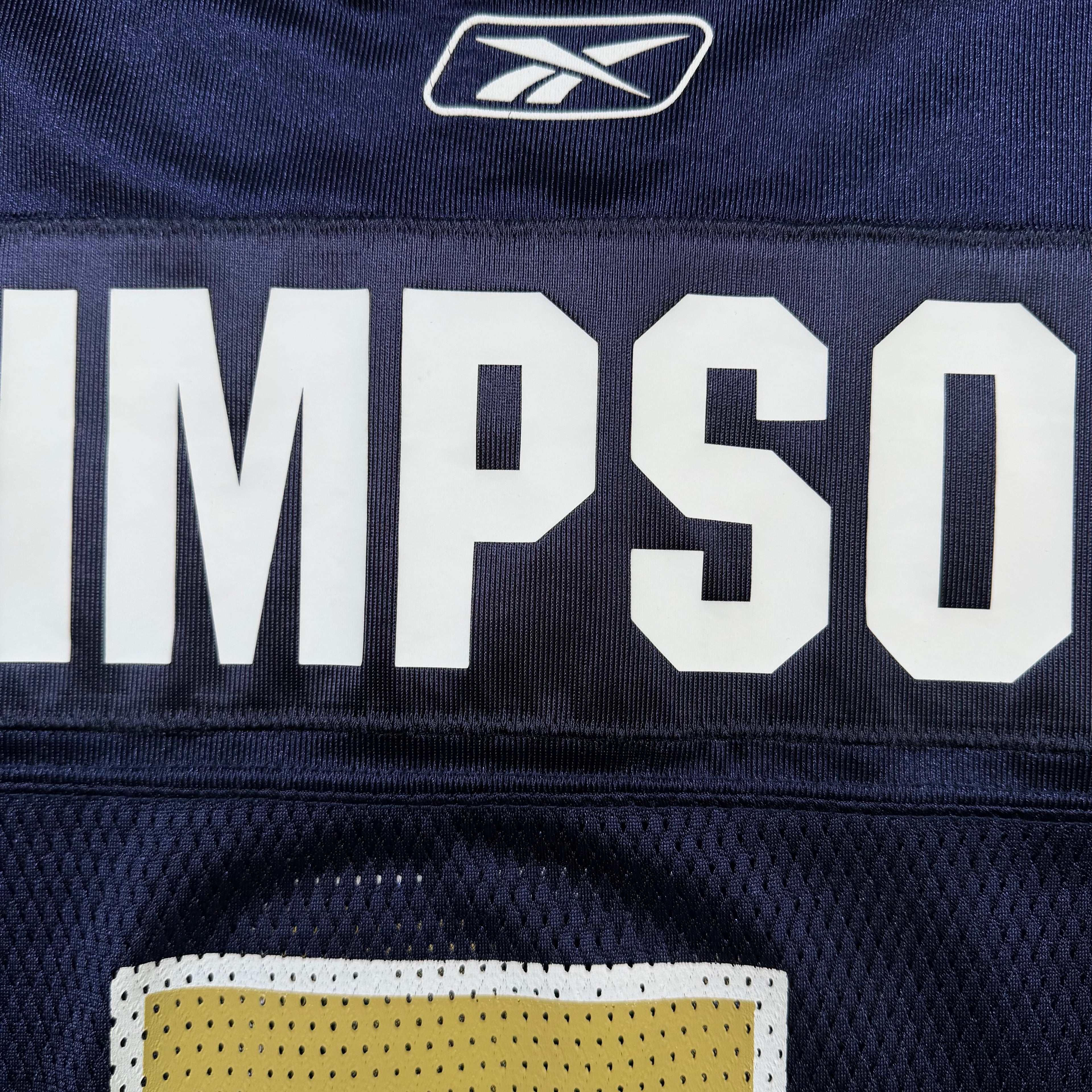 Barrin Simpson Winnipeg Blue Bombers Vintage Reebok CFL Jersey - XL