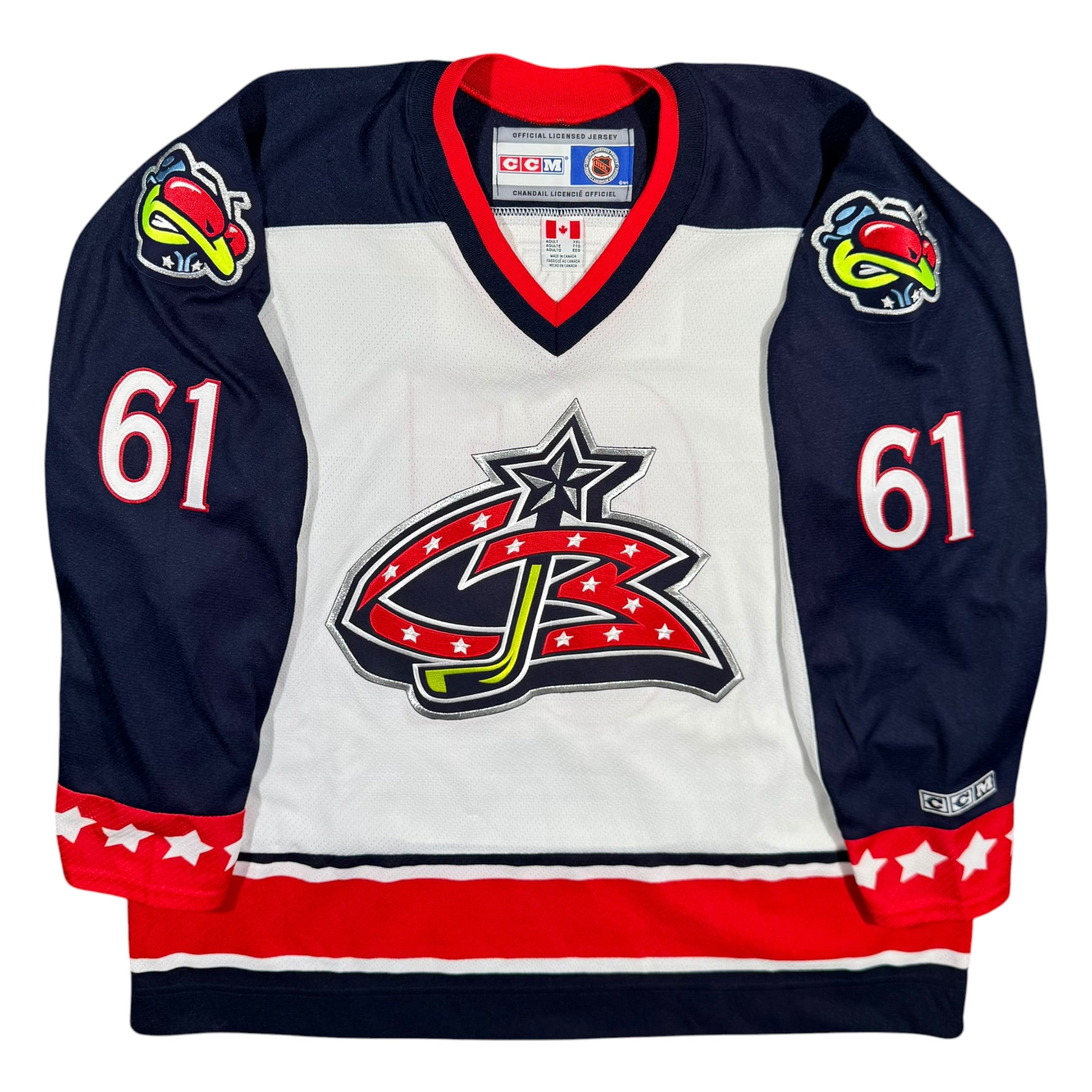 Rick Nash Columbus Blue Jackets Vintage CCM NHL Jersey Size XXL