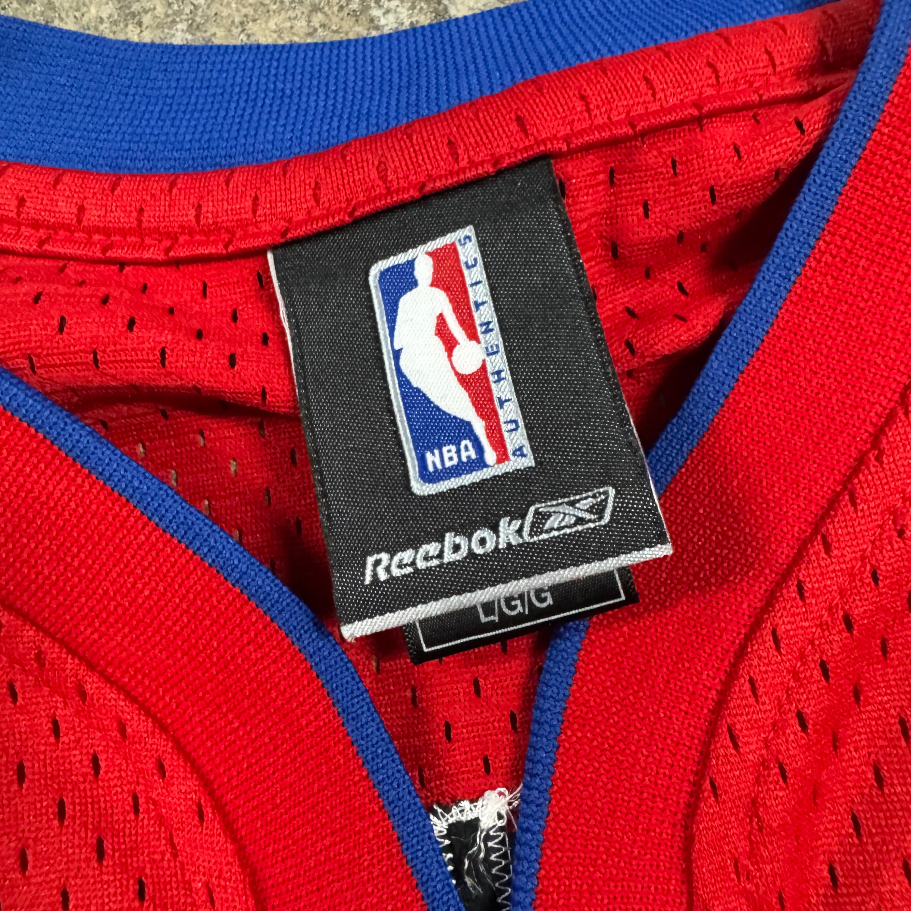 Chauncey Billups Detroit Pistons Vintage Reebok NBA Jersey Size Large