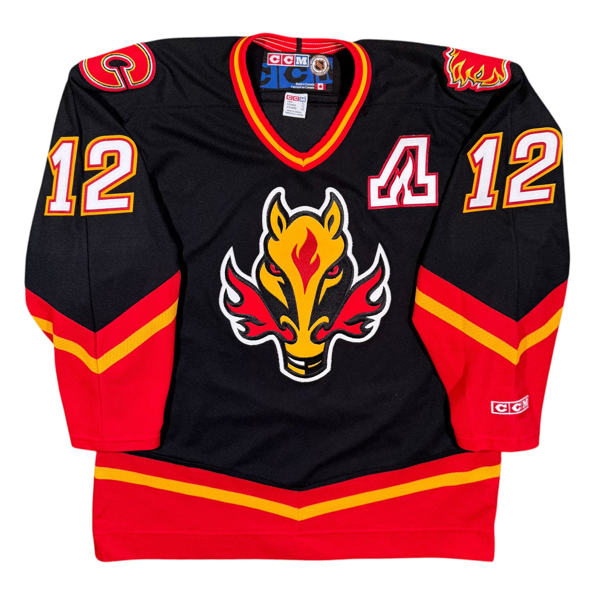 Jarome Iginla Calgary Flames Vintage Blasty CCM NHL Jersey Size XL