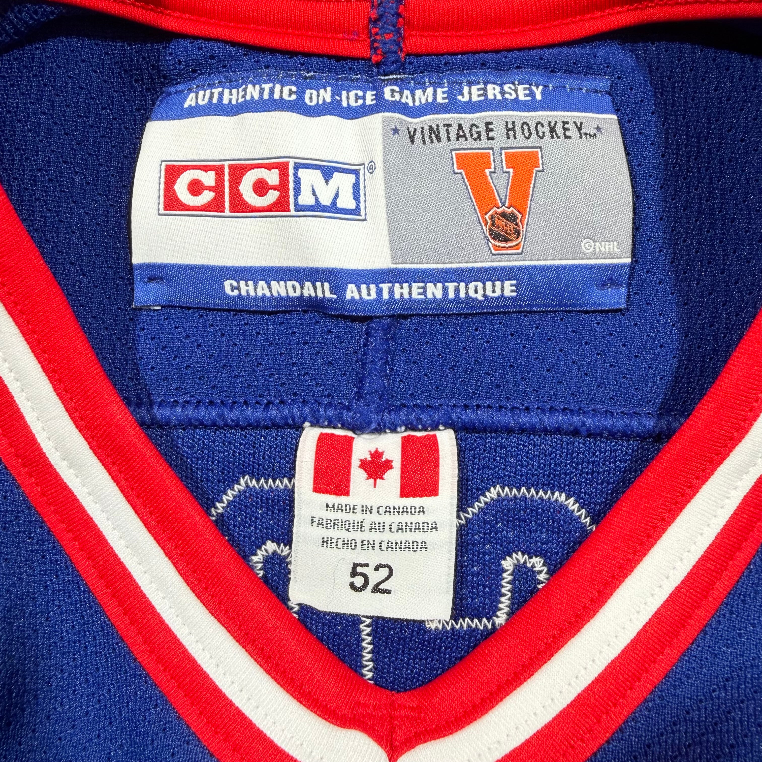Eddie Giacomin New York Rangers Vintage CCM Authentic MIC NHL Jersey - 52/L