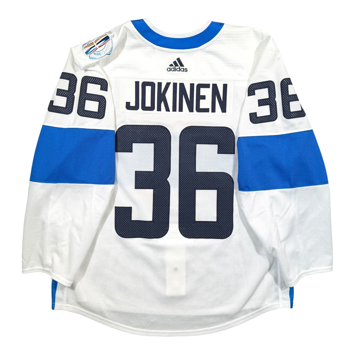 Olli Jokinen Team Finland 2016 WCOH Authentic Adidas MIC Jersey - 56/XXL