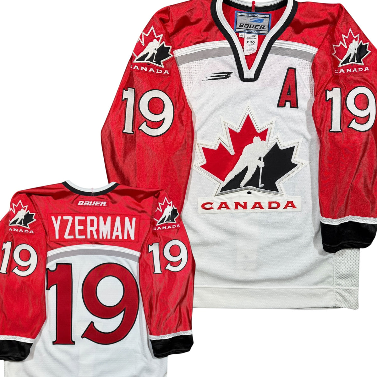 Steve Yzerman Team Canada 1998 Vintage Authentic Olympic Jersey - 48/Large