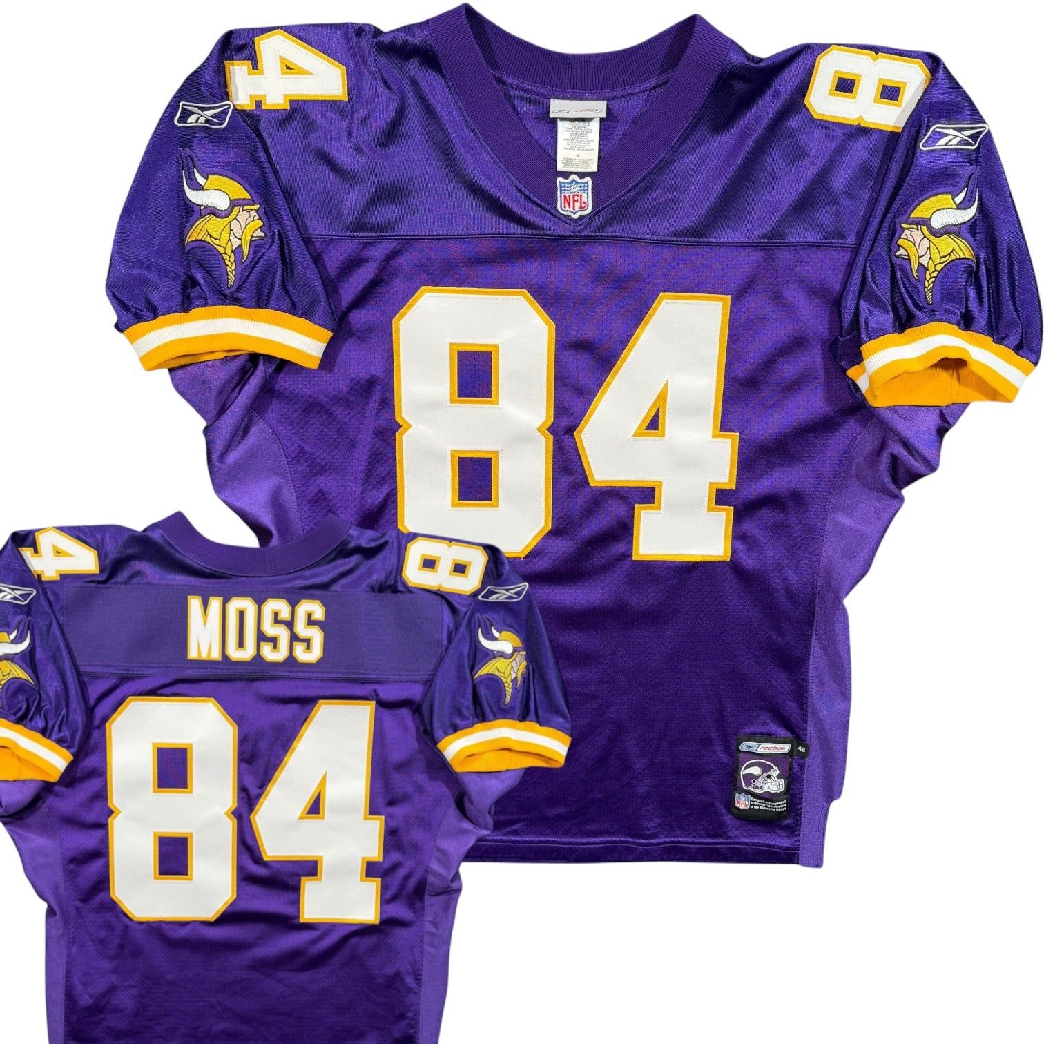 Randy Moss Minnesota Vikings Vintage Reebok Authentic NFL Jersey - 48/Large