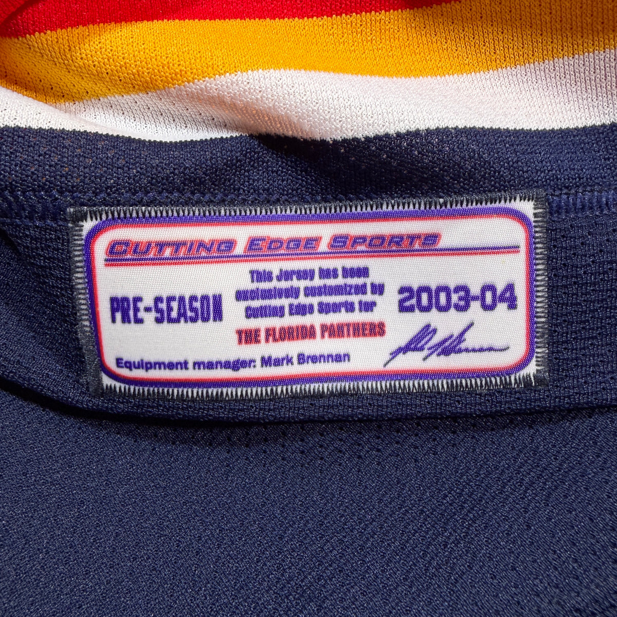 David Guerrera Florida Panthers 2003/04 Game Issued CCM NHL Jersey