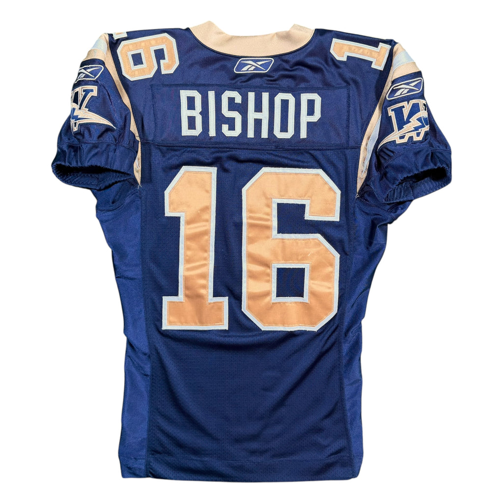 Michael Bishop Winnipeg Blue Bombers 2009 Game Worn CFL Jersey