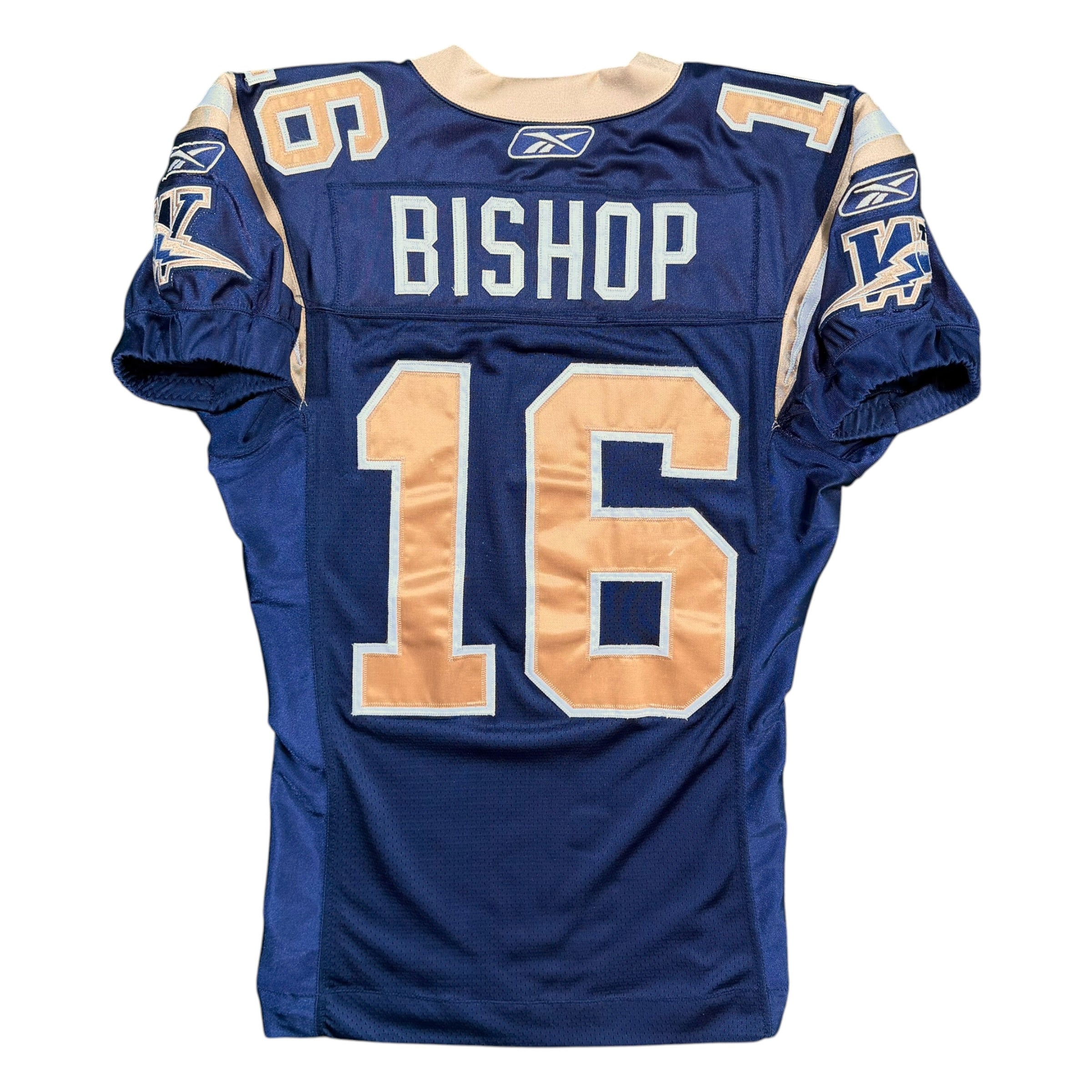 Michael Bishop Winnipeg Blue Bombers 2009 Game Worn CFL Jersey