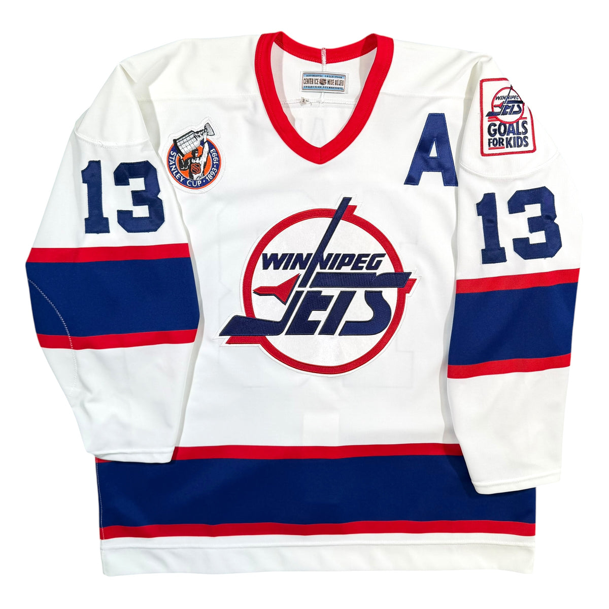 Teemu Selanne Winnipeg Jets Vintage Authentic CCM MIC NHL Jersey - 52/Large