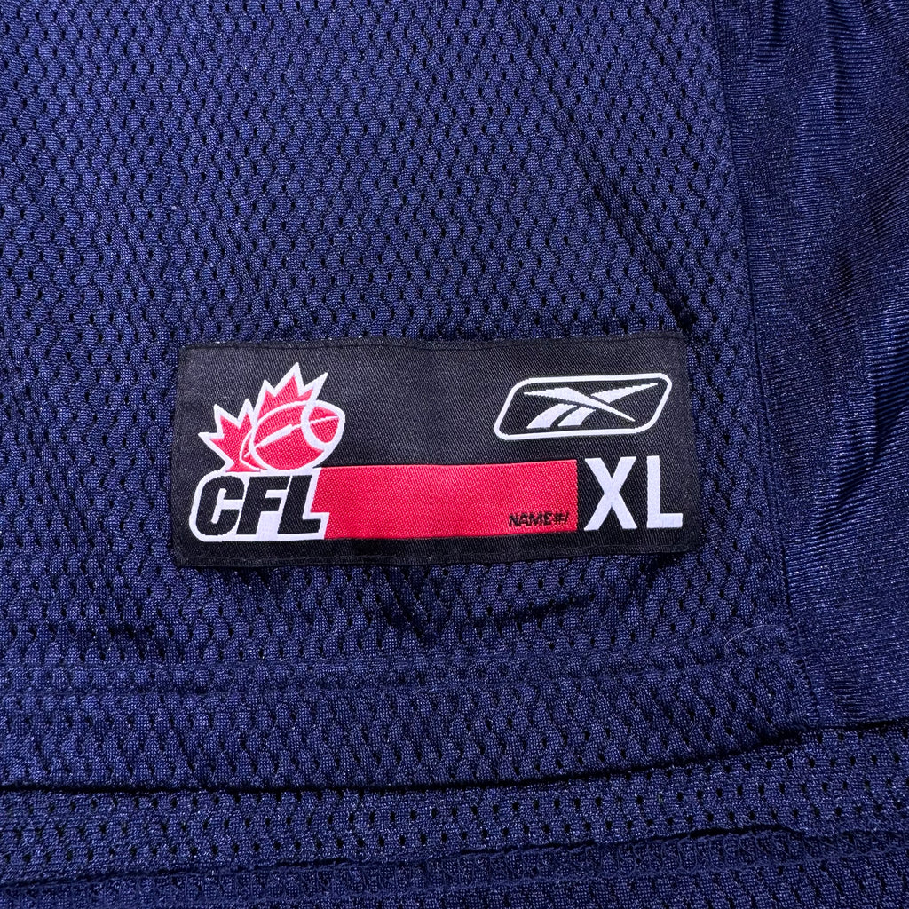 Derik Armstrong Winnipeg Blue Bombers Vintage Reebok CFL Jersey Size XL