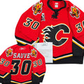 Philippe Sauve Calgary Flames 2005/06 Game Worn Reebok NHL Jersey COA