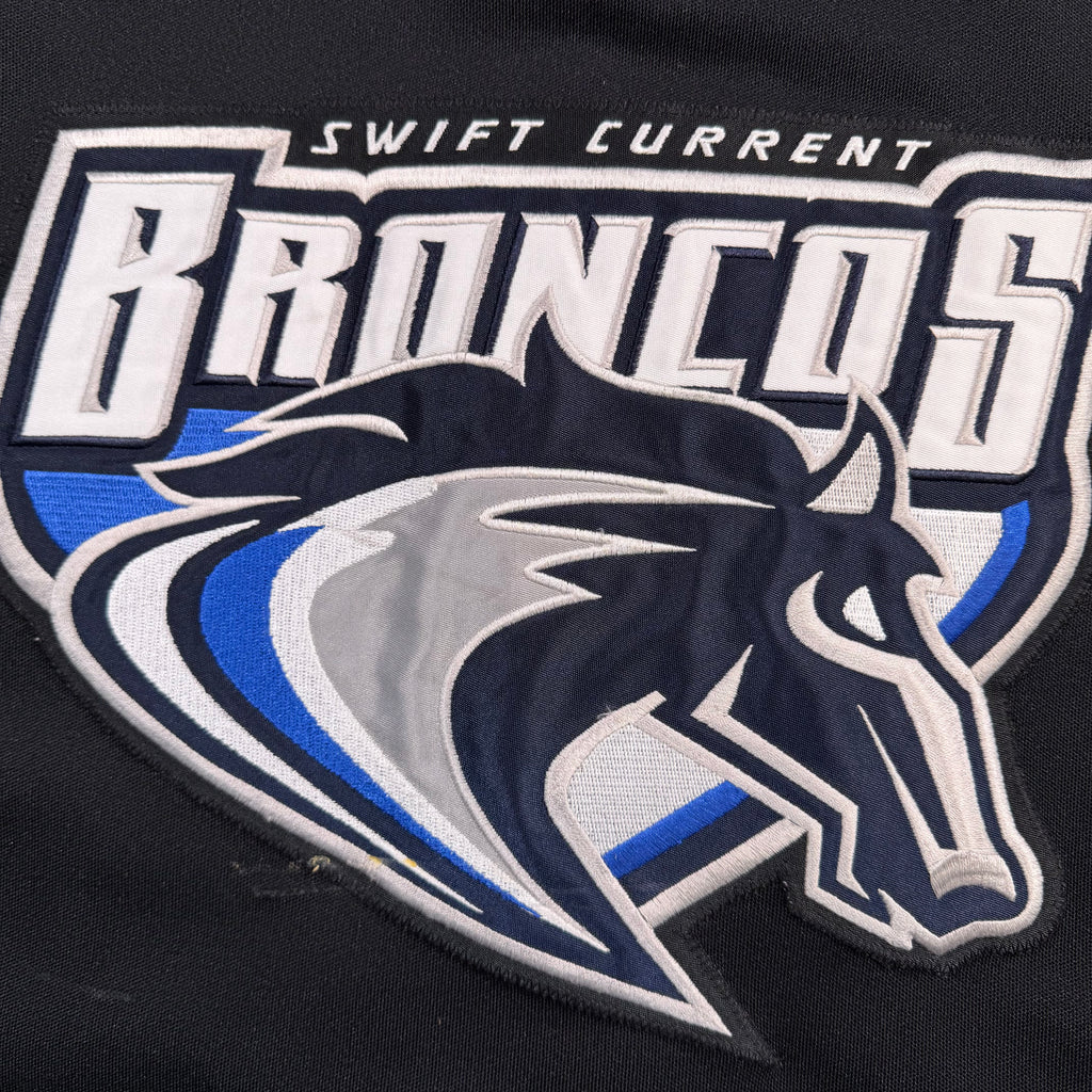 Geordie Wudrick Swift Current Broncos Game Worn Reebok WHL Jersey