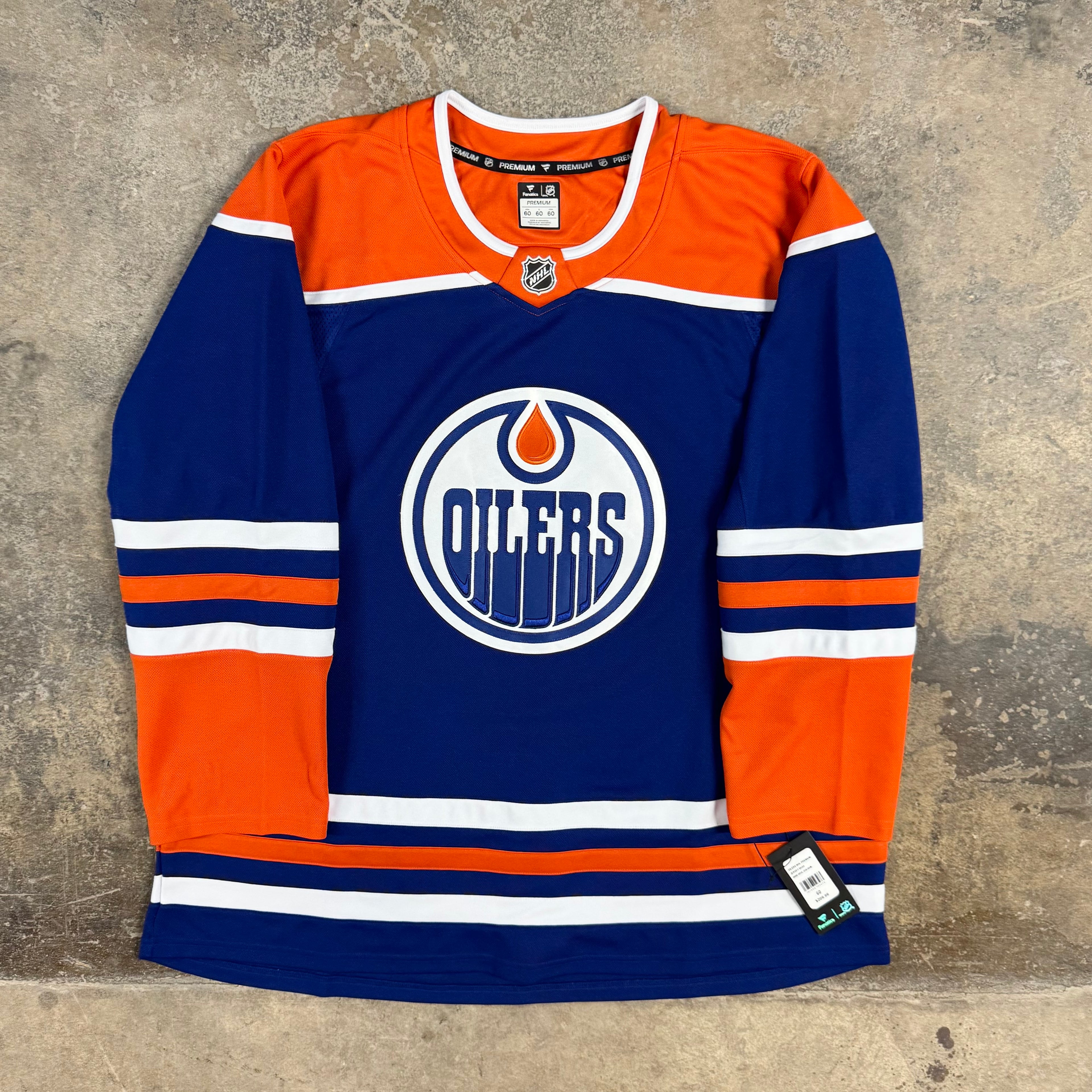 Edmonton Oilers Fanatics Premium NHL Hockey Jersey Size 60 3XL NEW