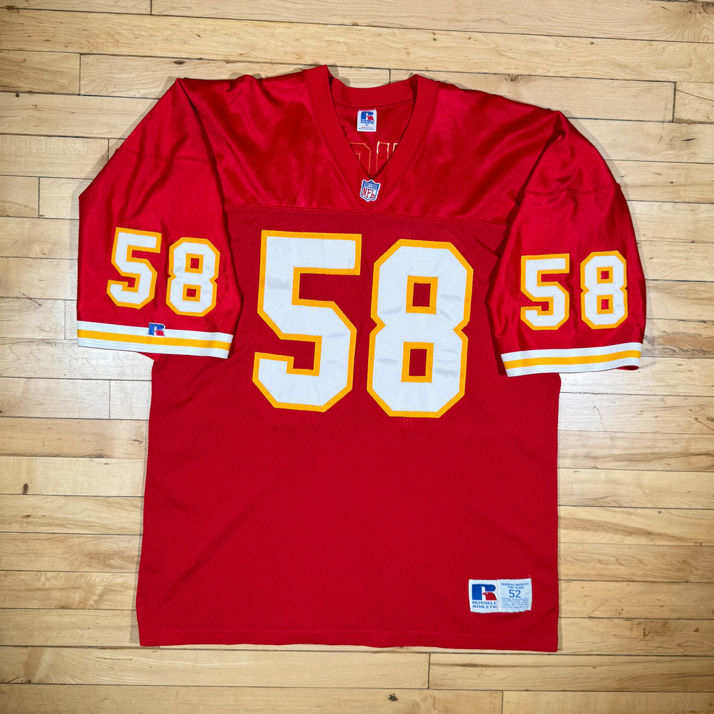 Derrick Thomas Kansas City Chiefs Vintage Russell Authentic NFL Jersey Size 52 XL