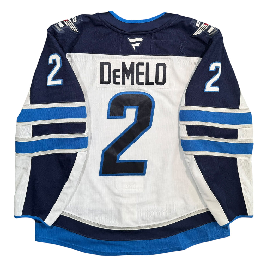 Dylan DeMelo Winnipeg Jets 2024/25 Game Worn Fanatics NHL Jersey COA
