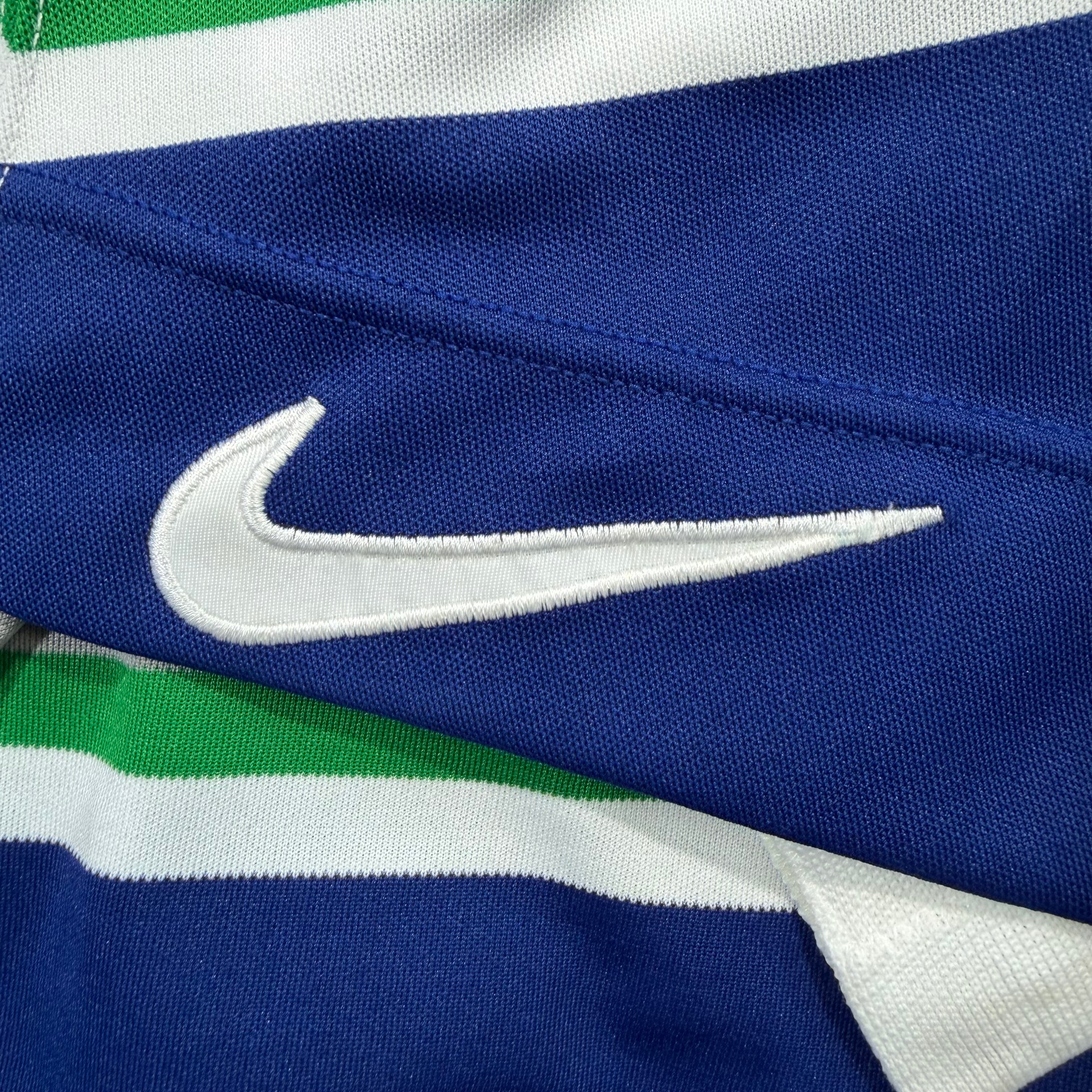 Myles Rumsey Swift Current Broncos Game Worn Nike WHL Jersey