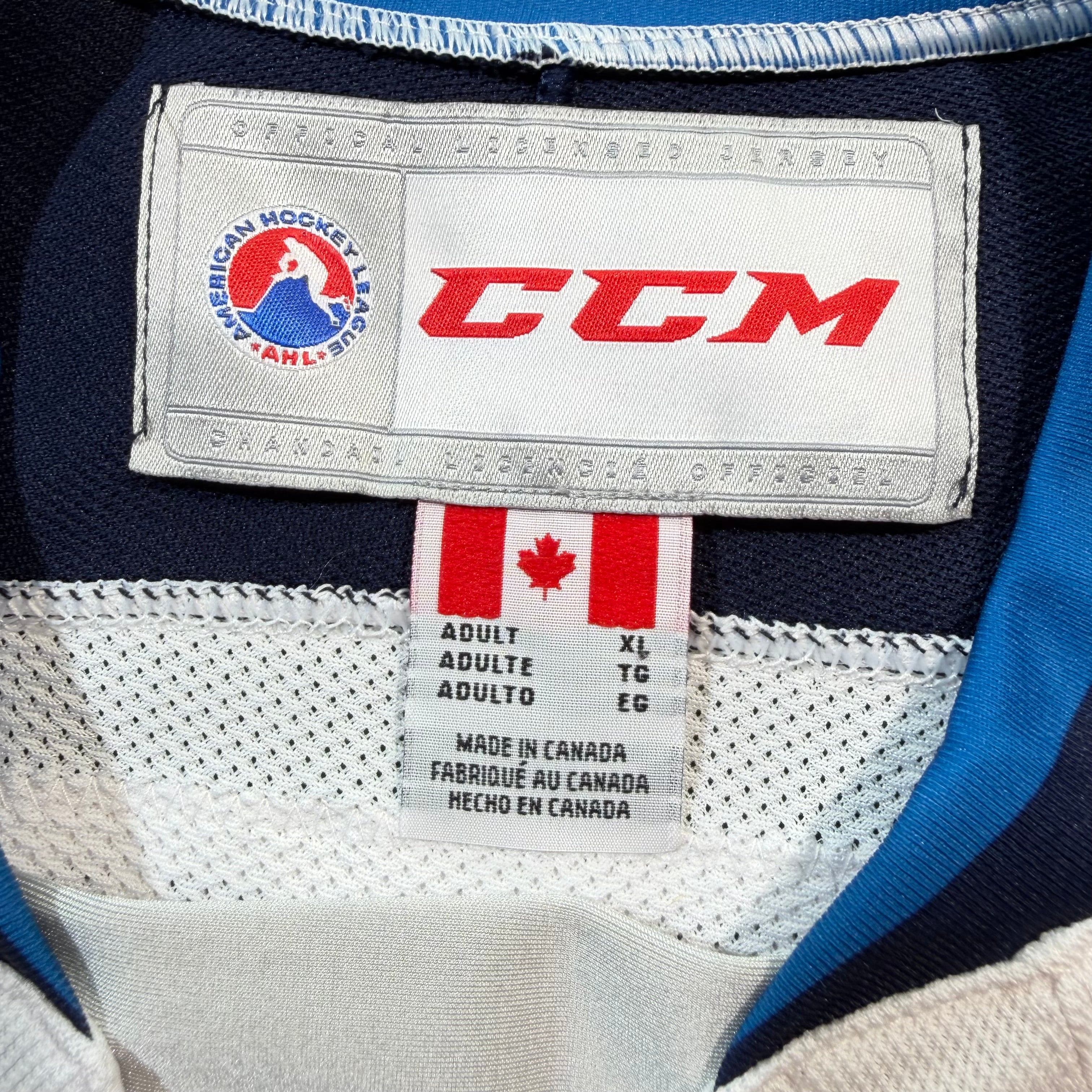 Connor Hellebuyck Manitoba Moose CCM AHL Hockey Jersey - XL