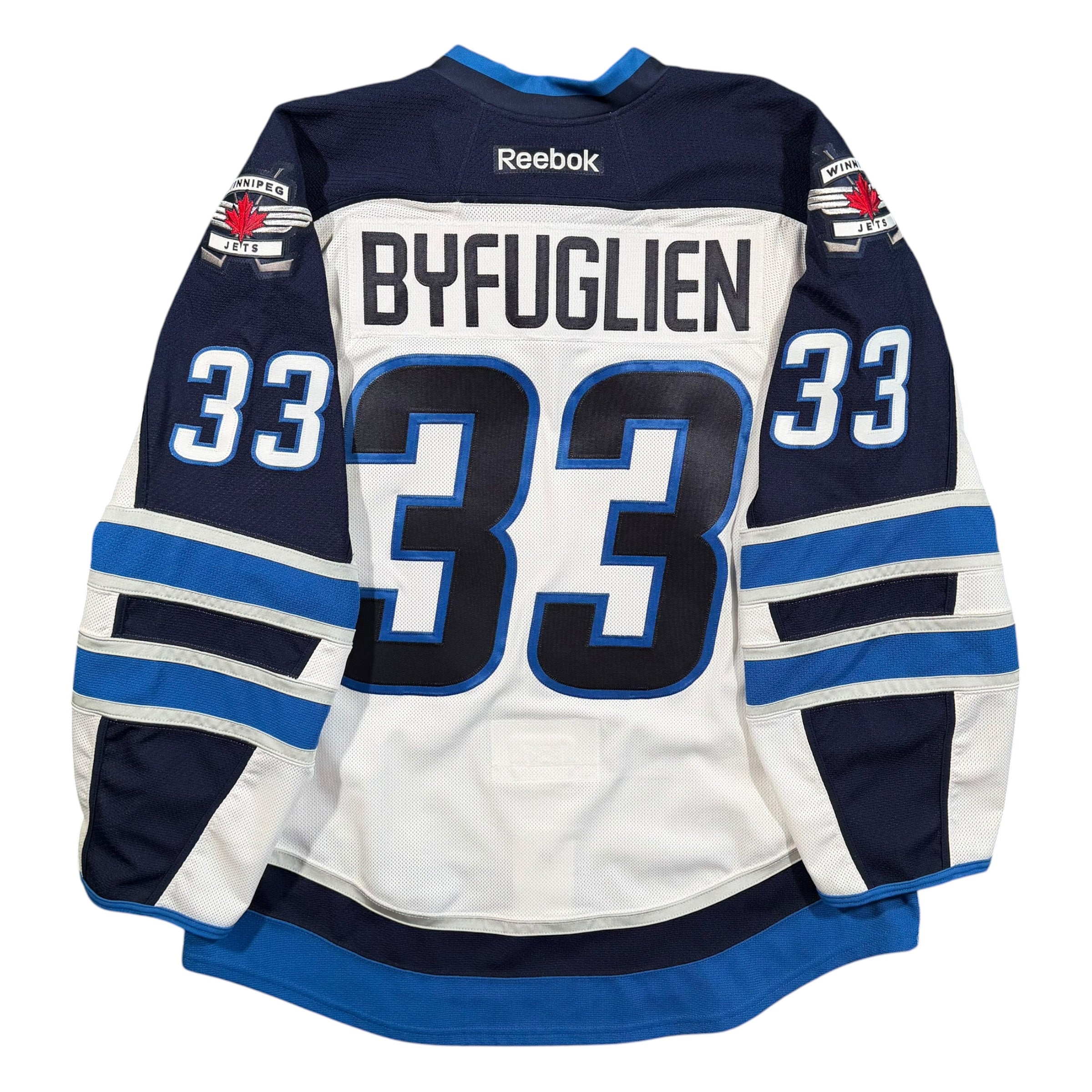 Dustin Byfuglien Winnipeg Jets Team Issued Reebok MIC Authentic NHL - 54/XL