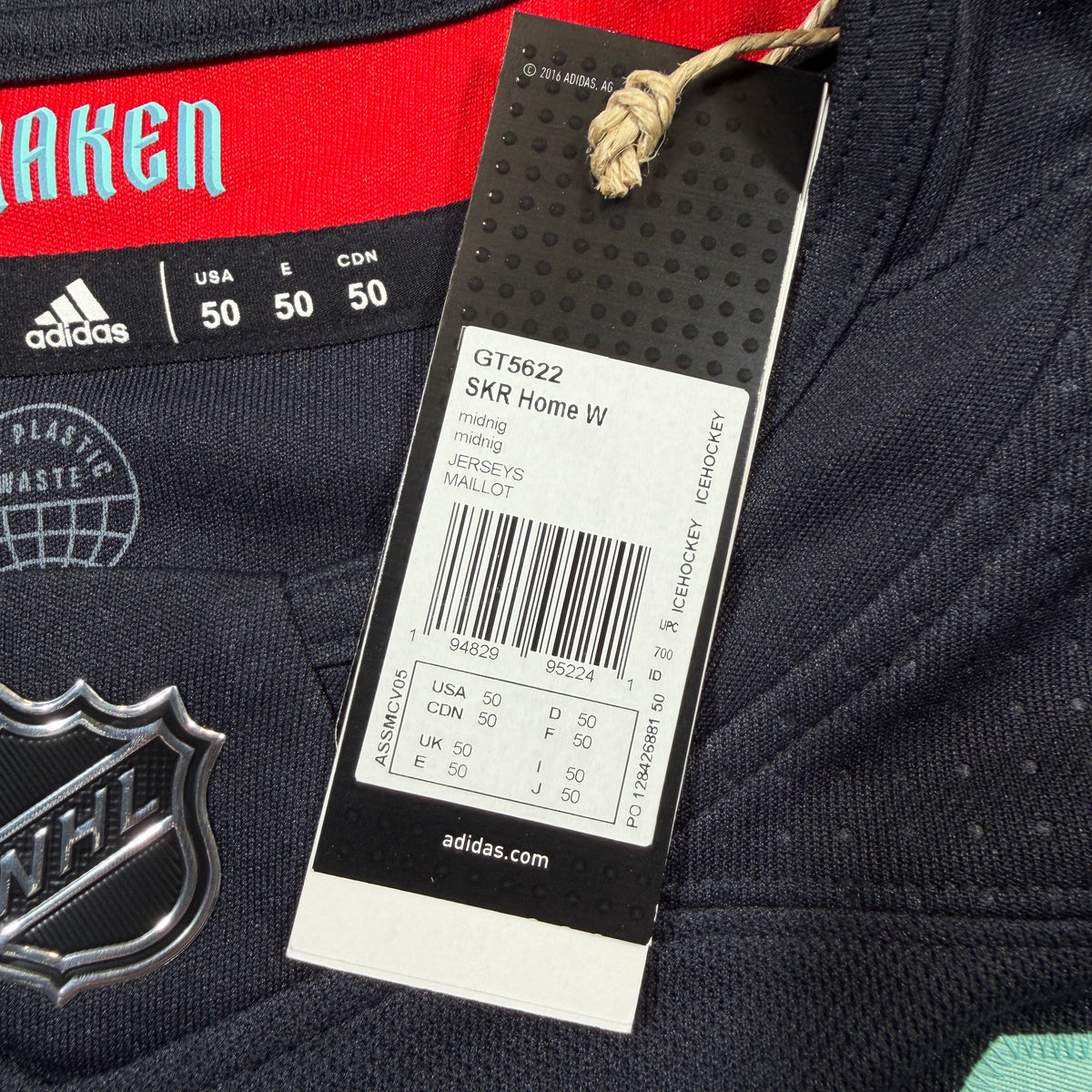 Mark Giordano Seattle Kraken Inaugural Season Adidas NHL Jersey - 50/Medium