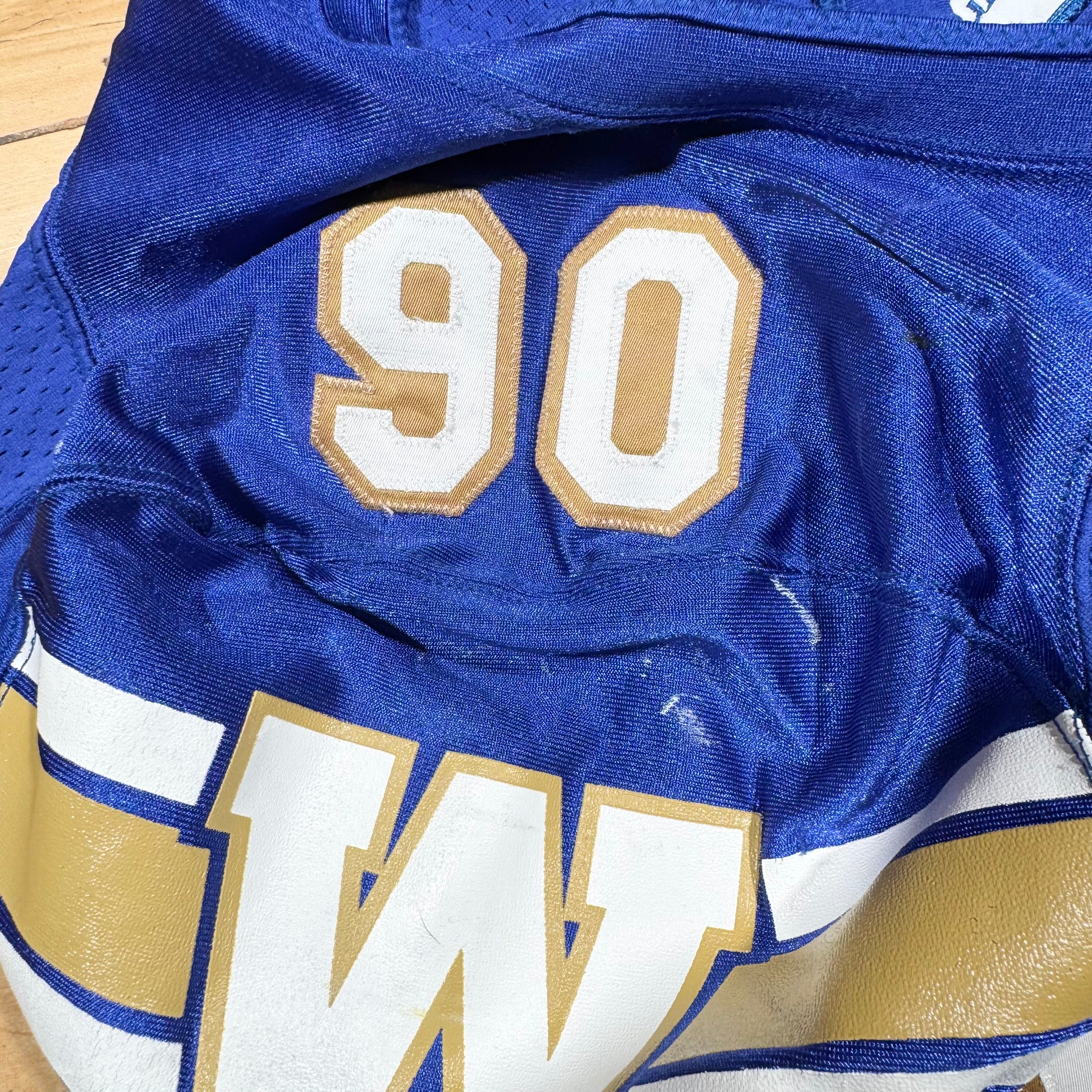 Alex McCalister Winnipeg Blue Bombers 2018 Game Worn Adidas CFL Jersey Size 44