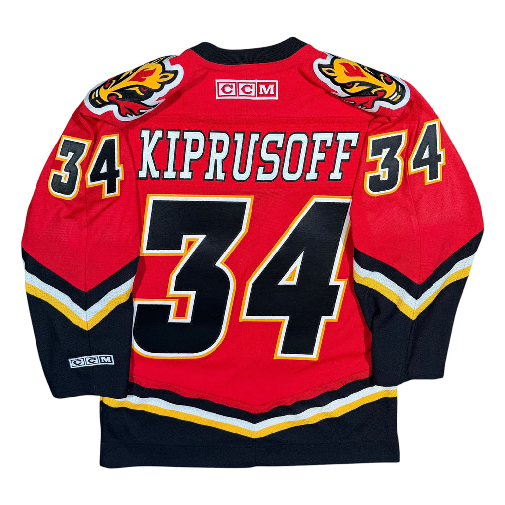 Miikka Kiprusoff Calgary Flames Vintage CCM NHL Jersey - Small