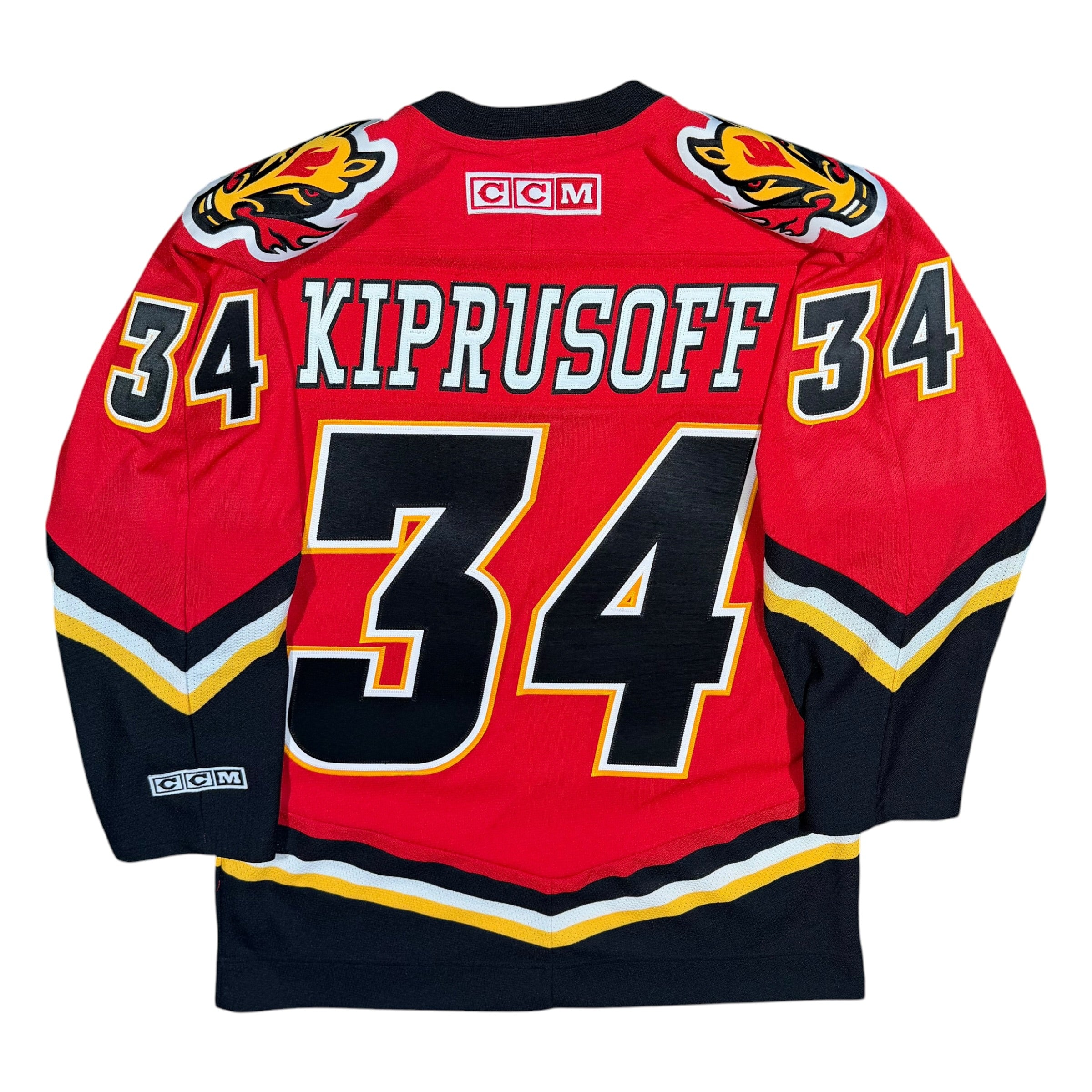 Miikka Kiprusoff Calgary Flames Vintage CCM NHL Jersey - Small