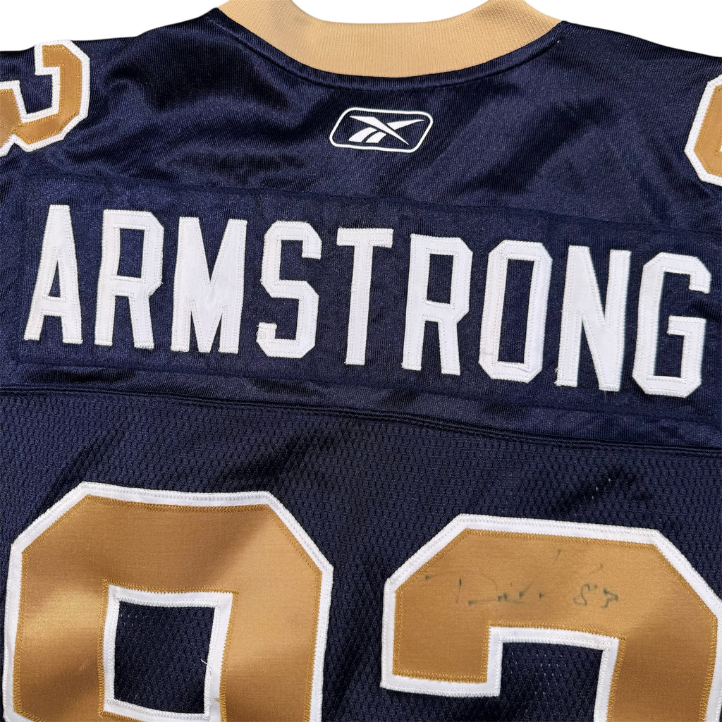 Derik Armstrong Winnipeg Blue Bombers Vintage Reebok CFL Jersey Size XL