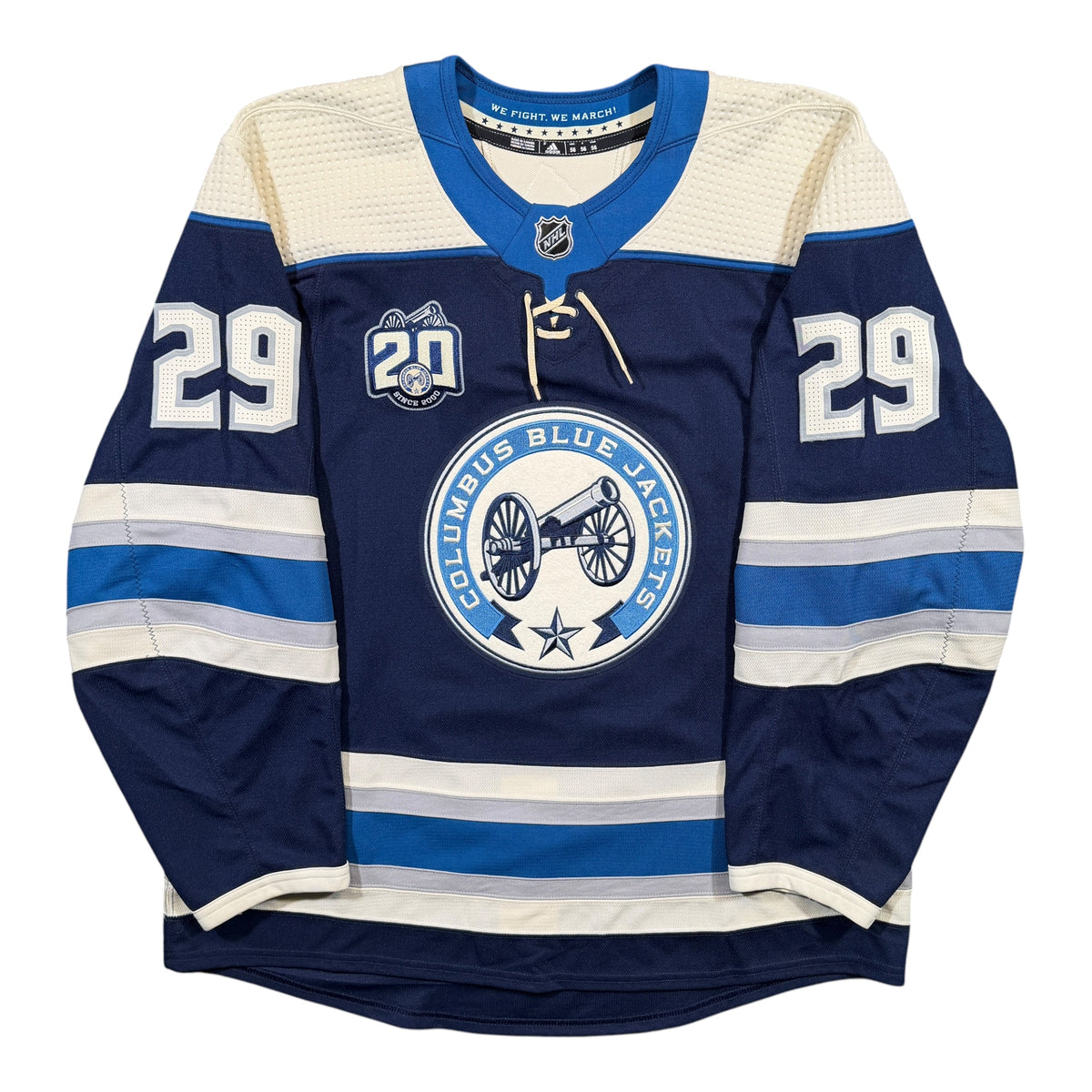Patrik Laine Columbus Blue Jackets 20th Anniversary Authentic MIC NHL Jersey - 56/XXL