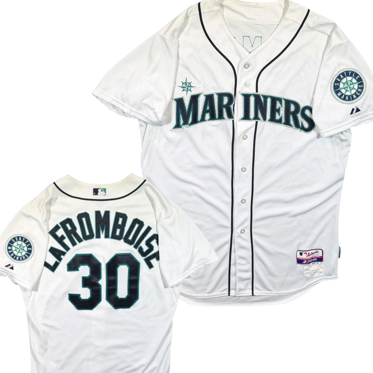 Bobby LaFromboise Seattle Mariners 2014 Game Issued Majestic MLB Jersey - 48/XL