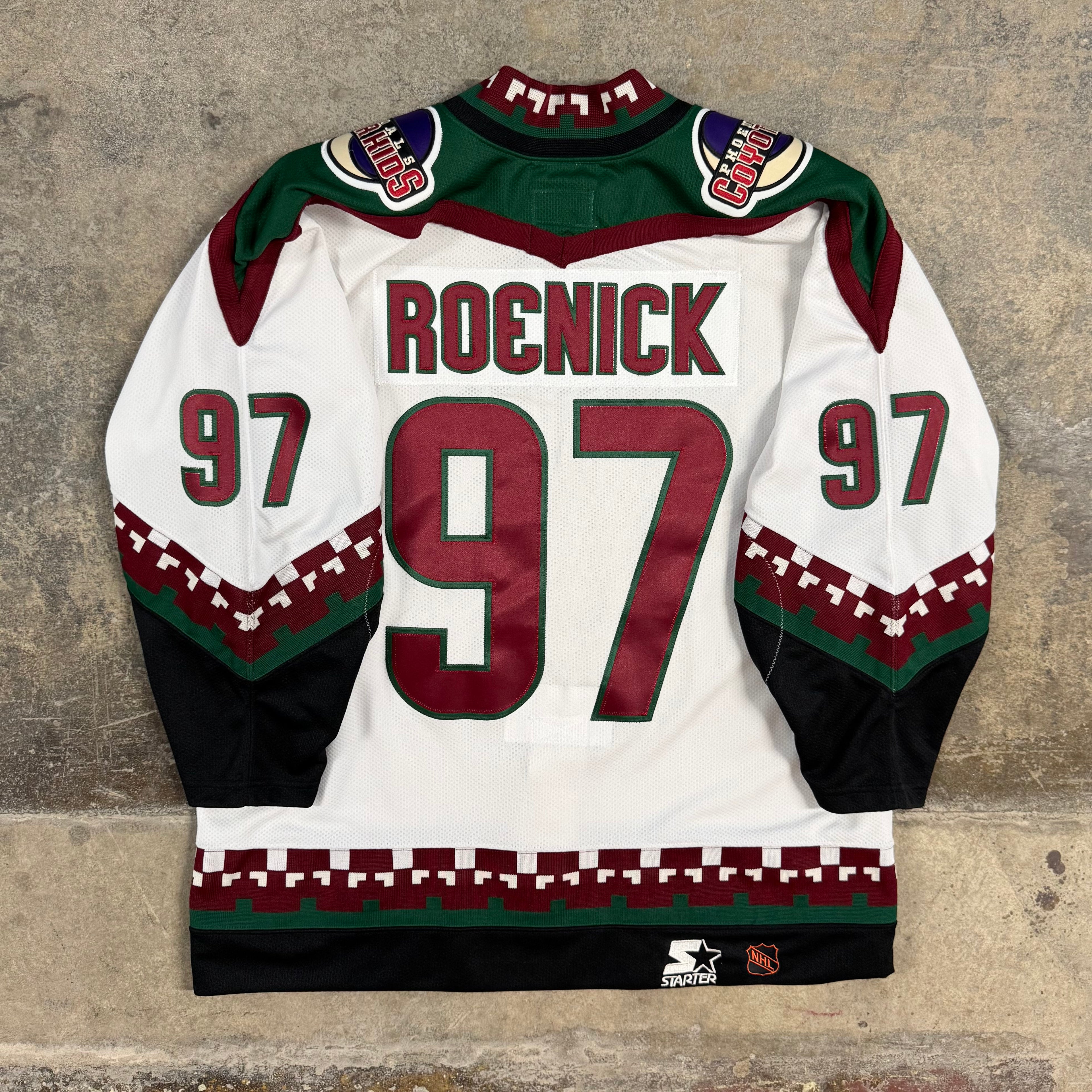 Jeremy Roenick Phoenix Coyotes Vintage Authentic MIC Starter NHL Jersey Size 52