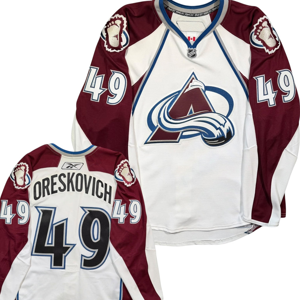 Victor Oreskovich Colorado Avalanche Game Issued 2007/08 Reebok NHL Jersey