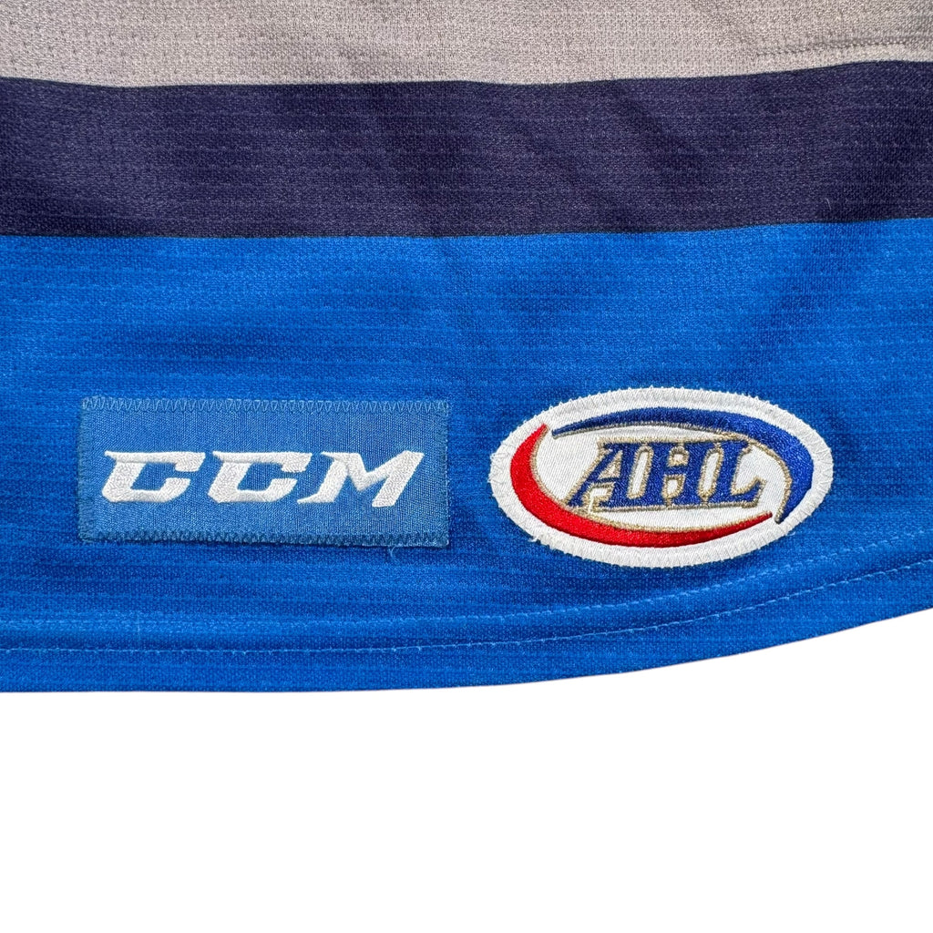 JC Lipon Manitoba Moose Wilderness Camo MIC AHL Hockey Jersey Size 52