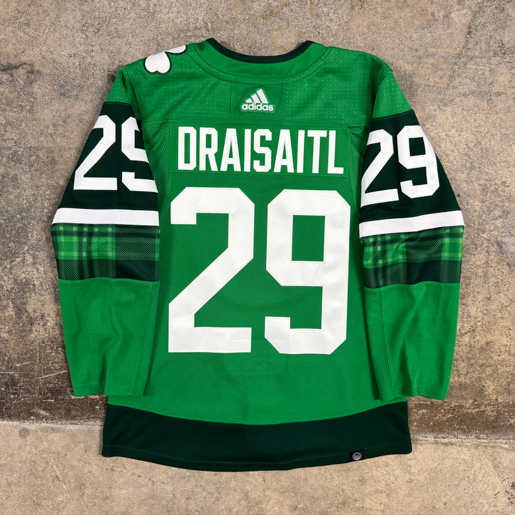 Leon Draisaitl Edmonton Oilers St. Patrick’s Day Adidas NHL Jersey Size 42 XXS
