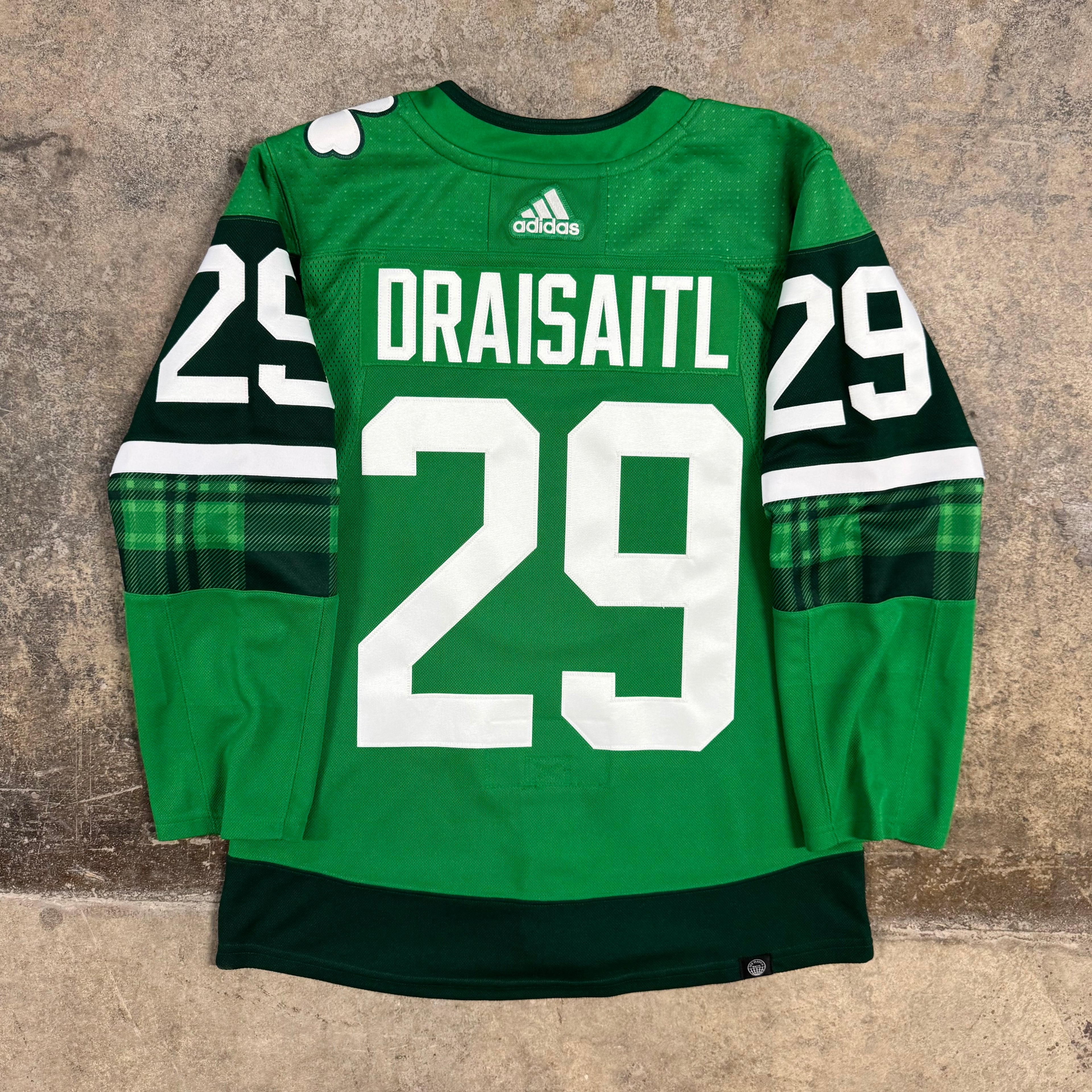 Leon Draisaitl Edmonton Oilers St. Patrick’s Day Adidas NHL Jersey Size 42 XXS