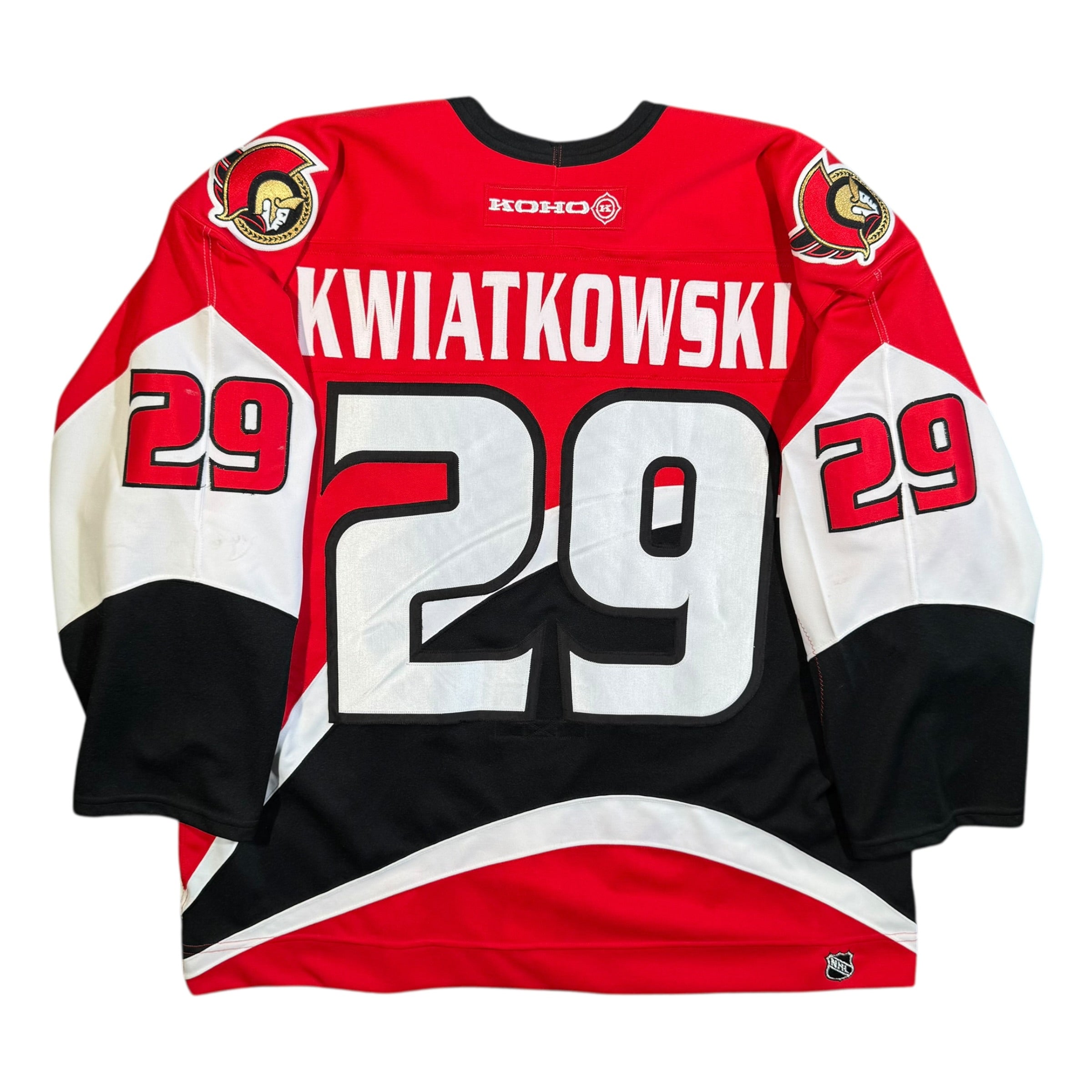 Joel Kwiatkowski Ottawa Senators 2001 Game Worn NHL Koho Jersey COA