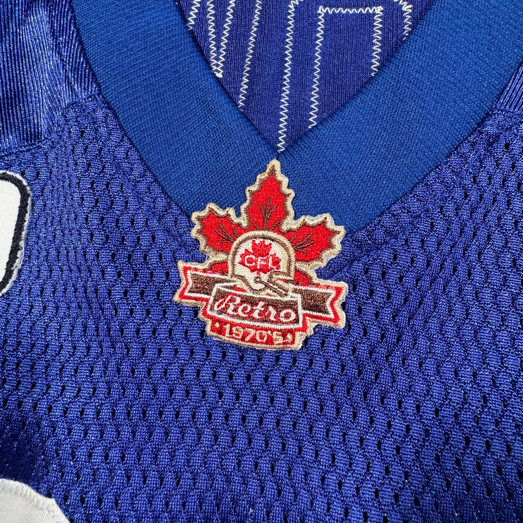 Doug Brown Winnipeg Blue Bombers Vintage 70’s Throwback CFL Reebok Jersey - Small