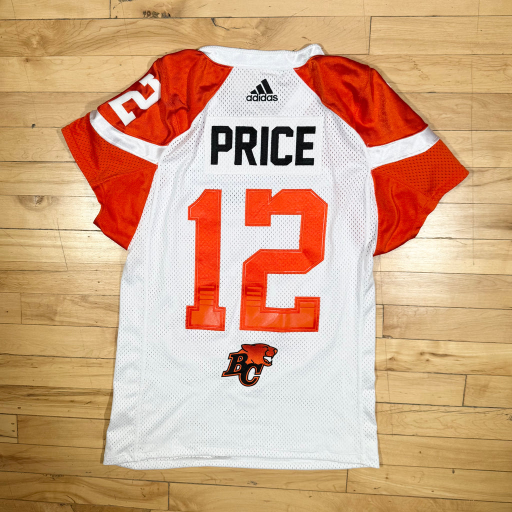 Keith Price BC Lions 2016 Game CFL Football Adidas Jersey
