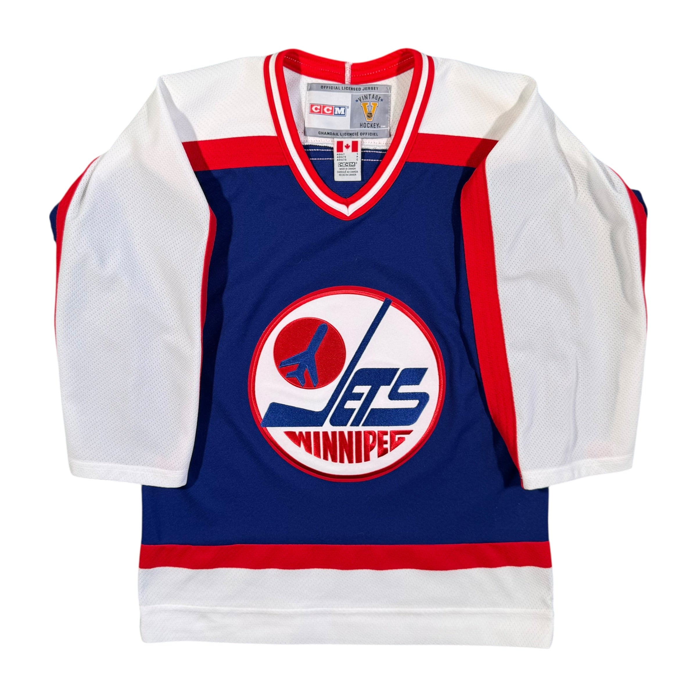 Winnipeg Jets Vintage CCM Throwback NHL Hockey Jersey Size Small