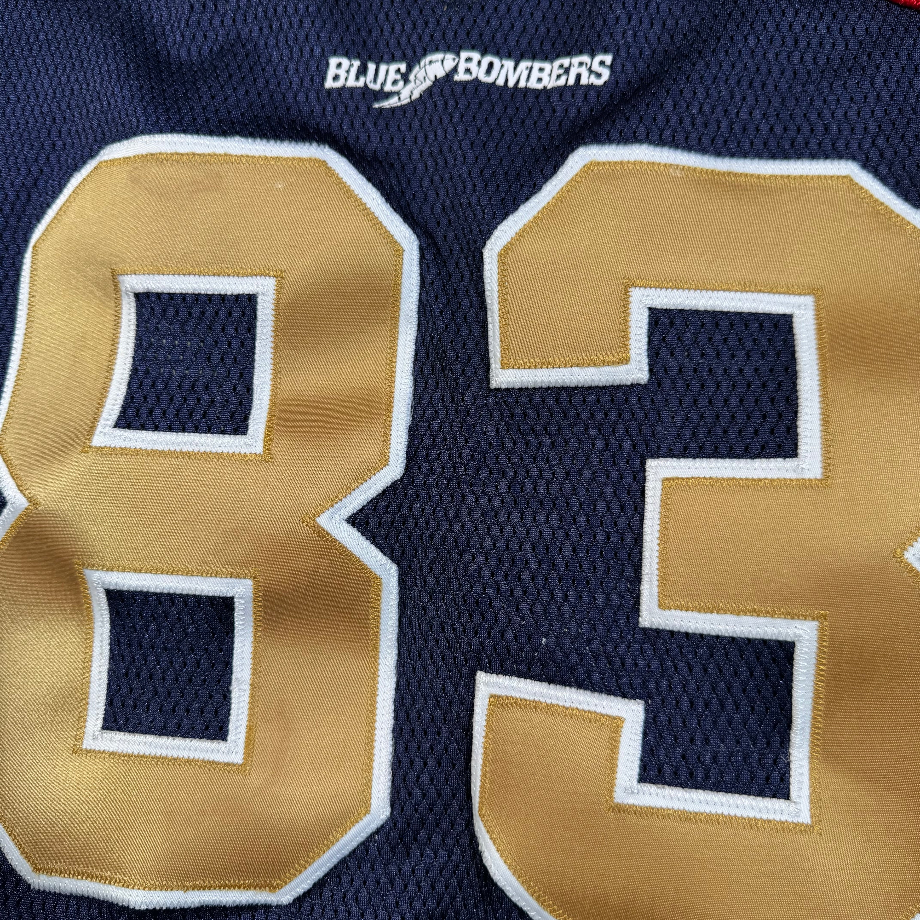 Derik Armstrong Winnipeg Blue Bombers Vintage Reebok CFL Jersey Size XL