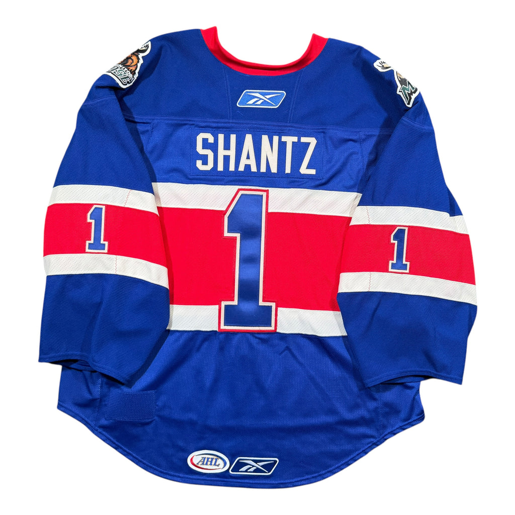 David Shantz Manitoba Moose 2010/11 Team Issued 15th Anniversary AHL Jersey - 58G