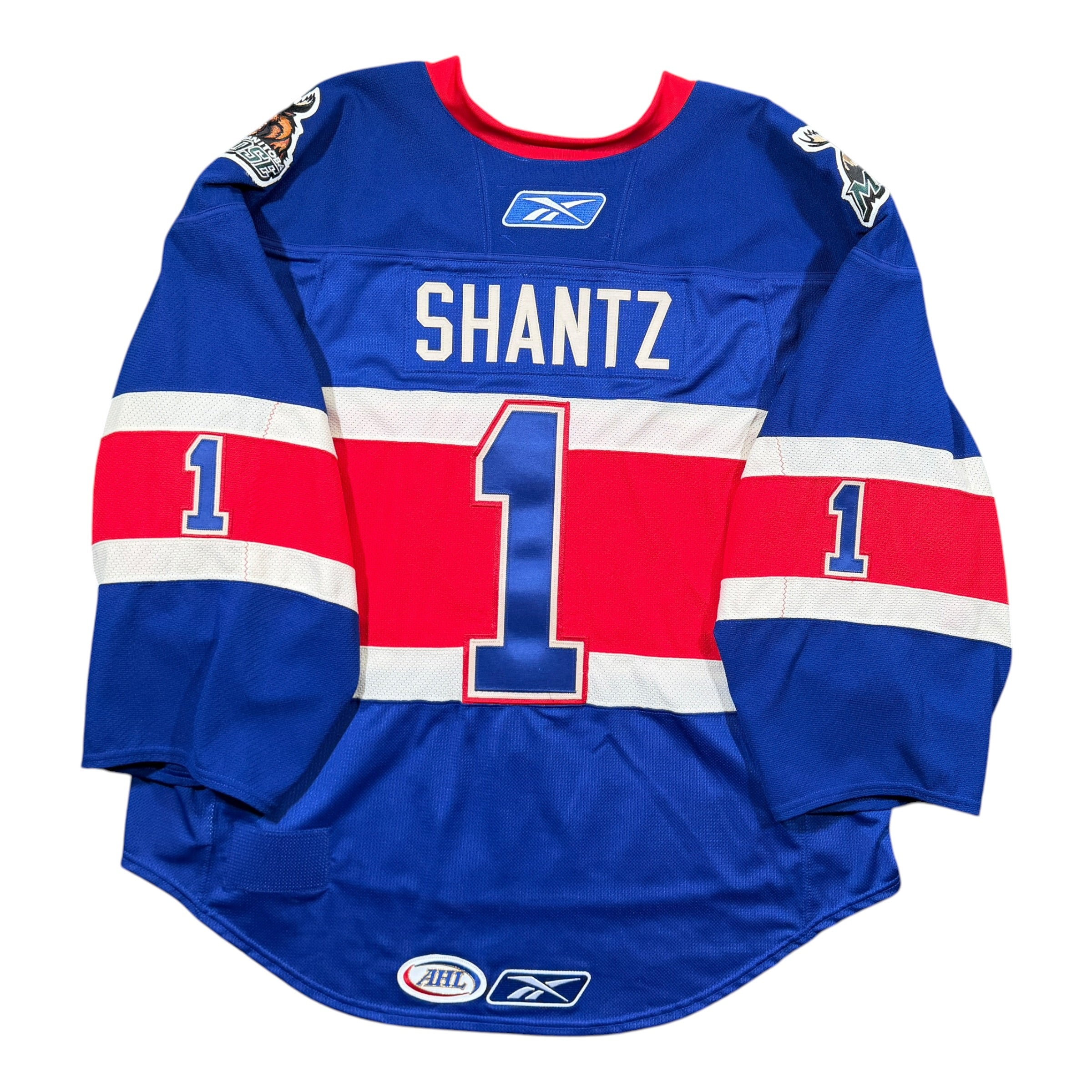 David Shantz Manitoba Moose 2010/11 Team Issued 15th Anniversary AHL Jersey - 58G