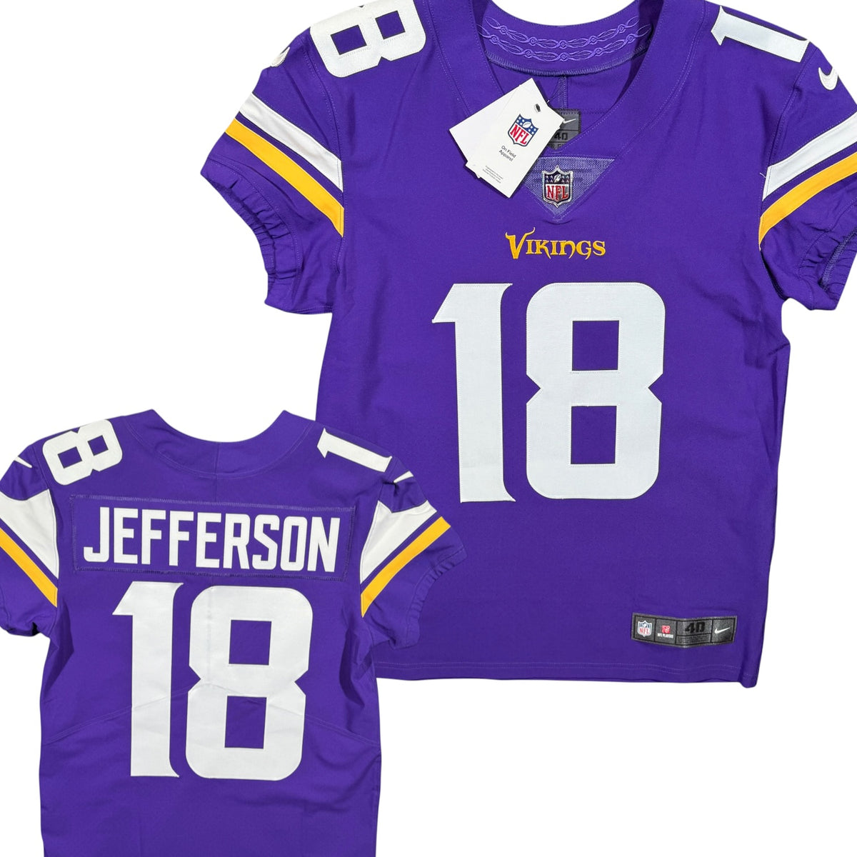 Justin Jefferson Minnesota Vikings Rookie Vapor Elite Nike NFL Jersey - 40/Medium