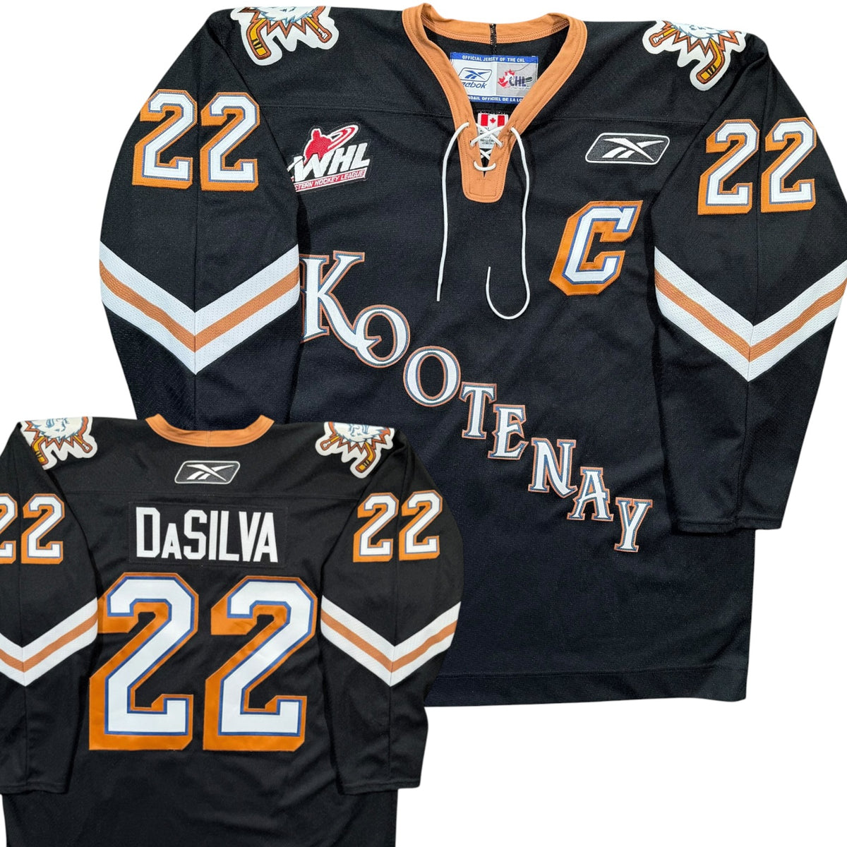 Steve DaSilva Kootenay Ice Vintage Reebok WHL Jersey - XL