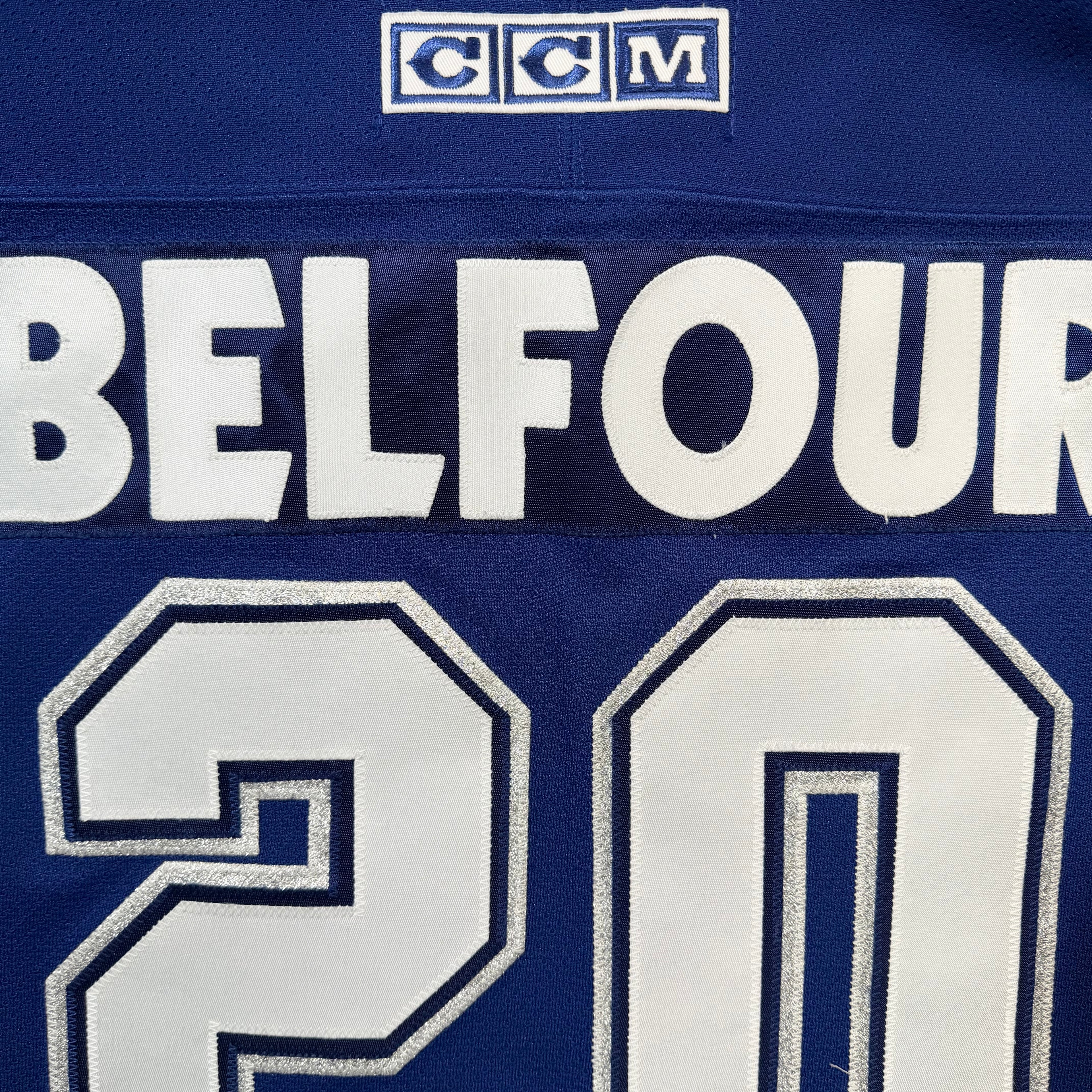 Ed Belfour Toronto Maple Leafs Vintage CCM NHL Jersey - Small
