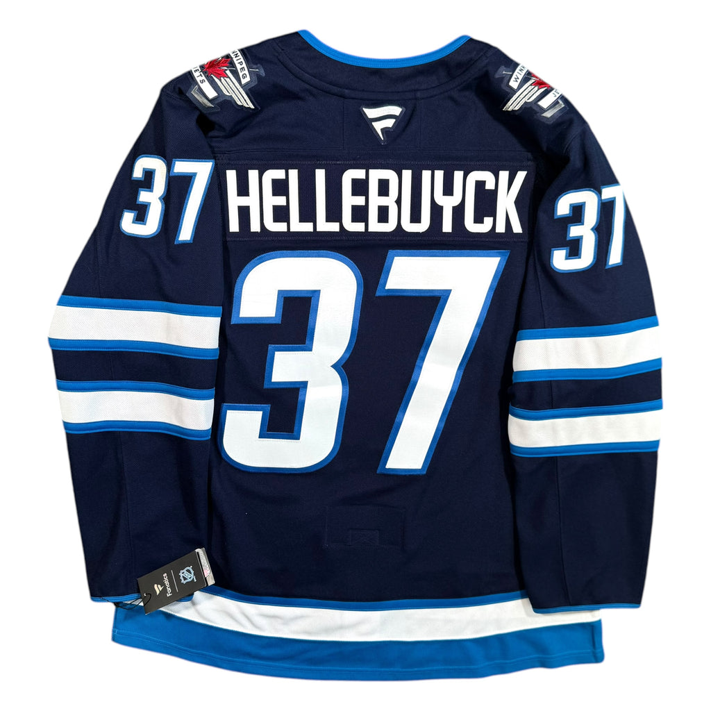 Connor Hellebuyck Winnipeg Jets Fanatics NHL Hockey Jersey Size 54 NEW