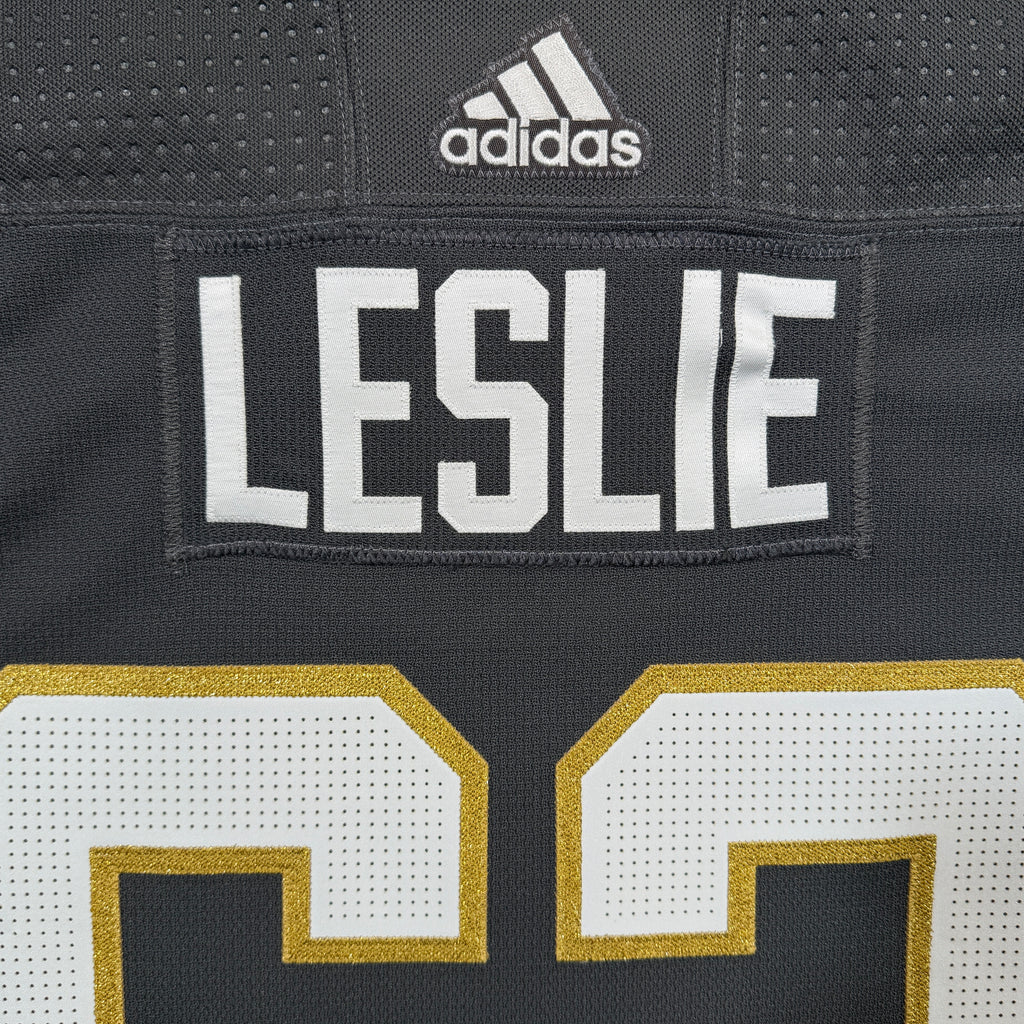 Zac Leslie Vegas Golden Knights 2018/19 Game Issued Adidas MIC NHL Jersey - 56/XXL