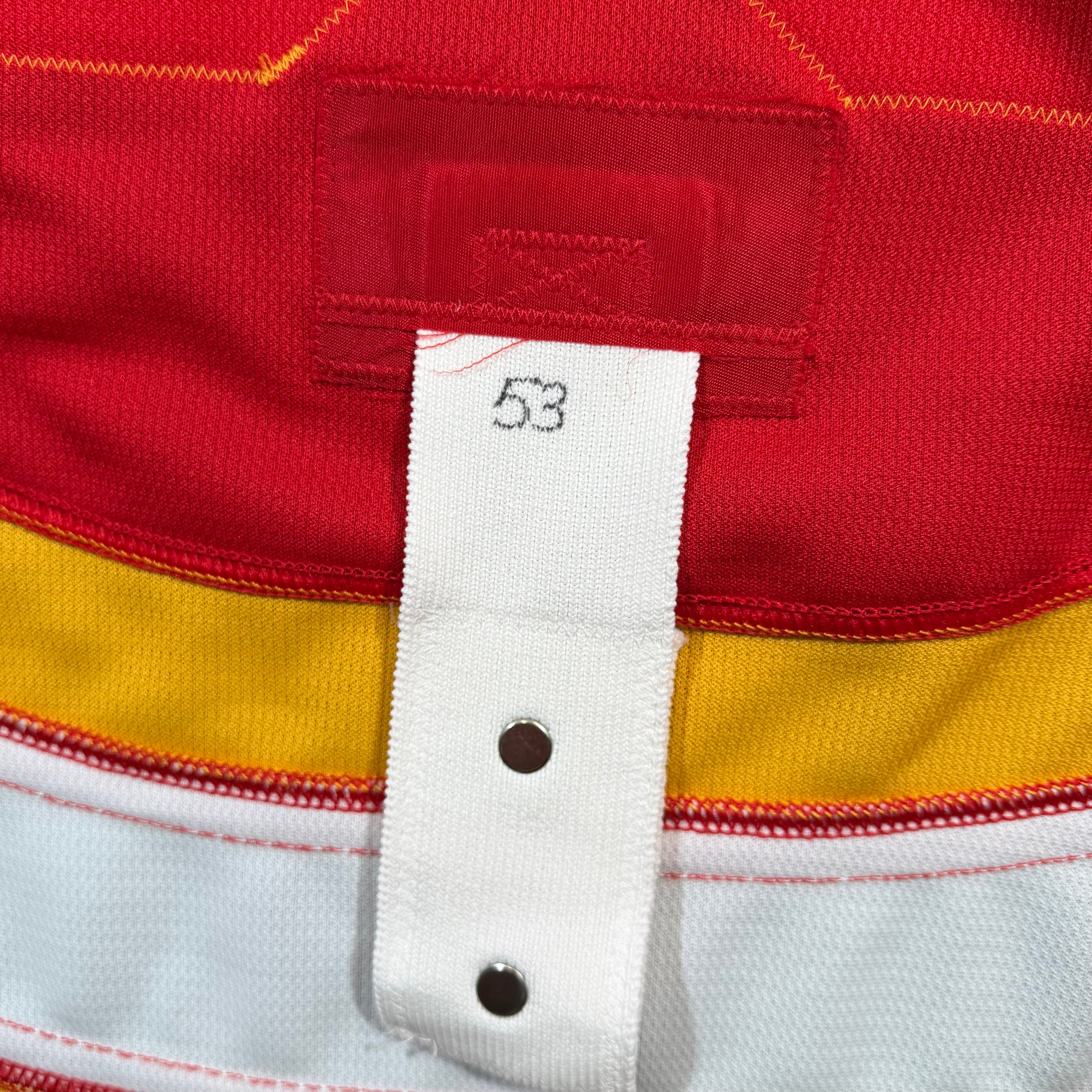 Charles Cote Calgary Flames Team Issued Adidas MIC NHL Jersey - 58/3XL